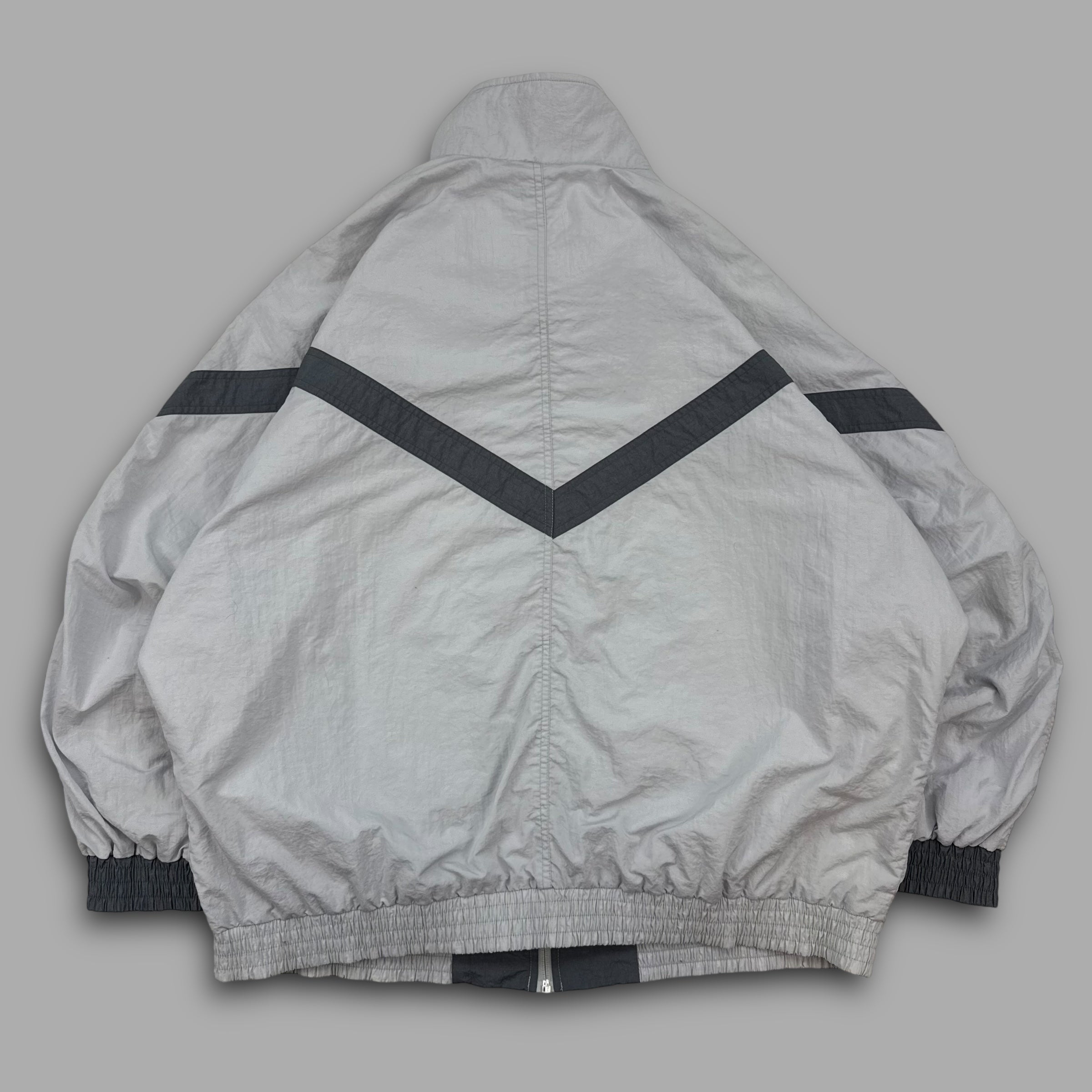 Golden cup 1990's boxy fit zip-up windbreaker (XL)