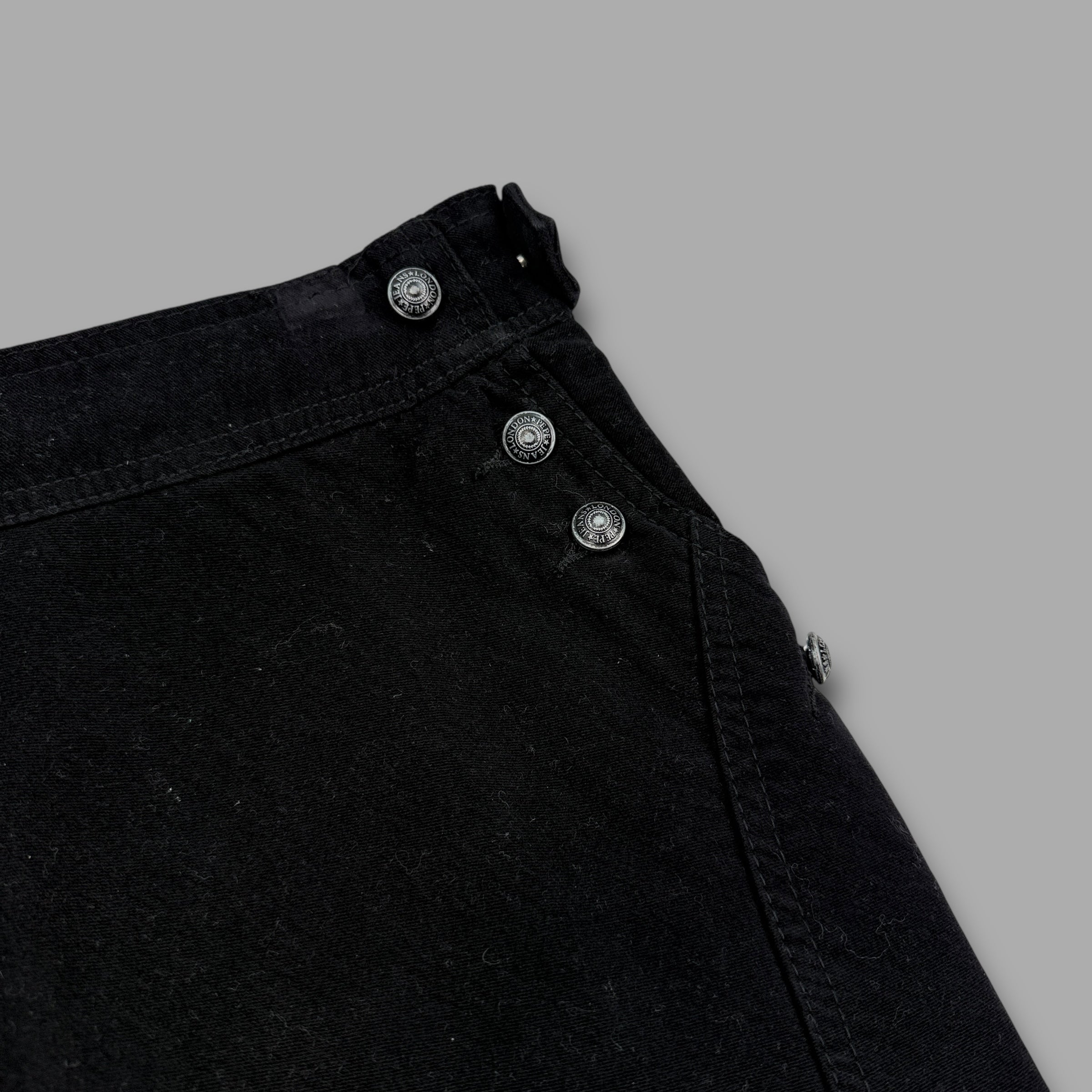 Pepe Jeans 2000's pocketed velvety midi skirt with metalic embroidery (L) wms