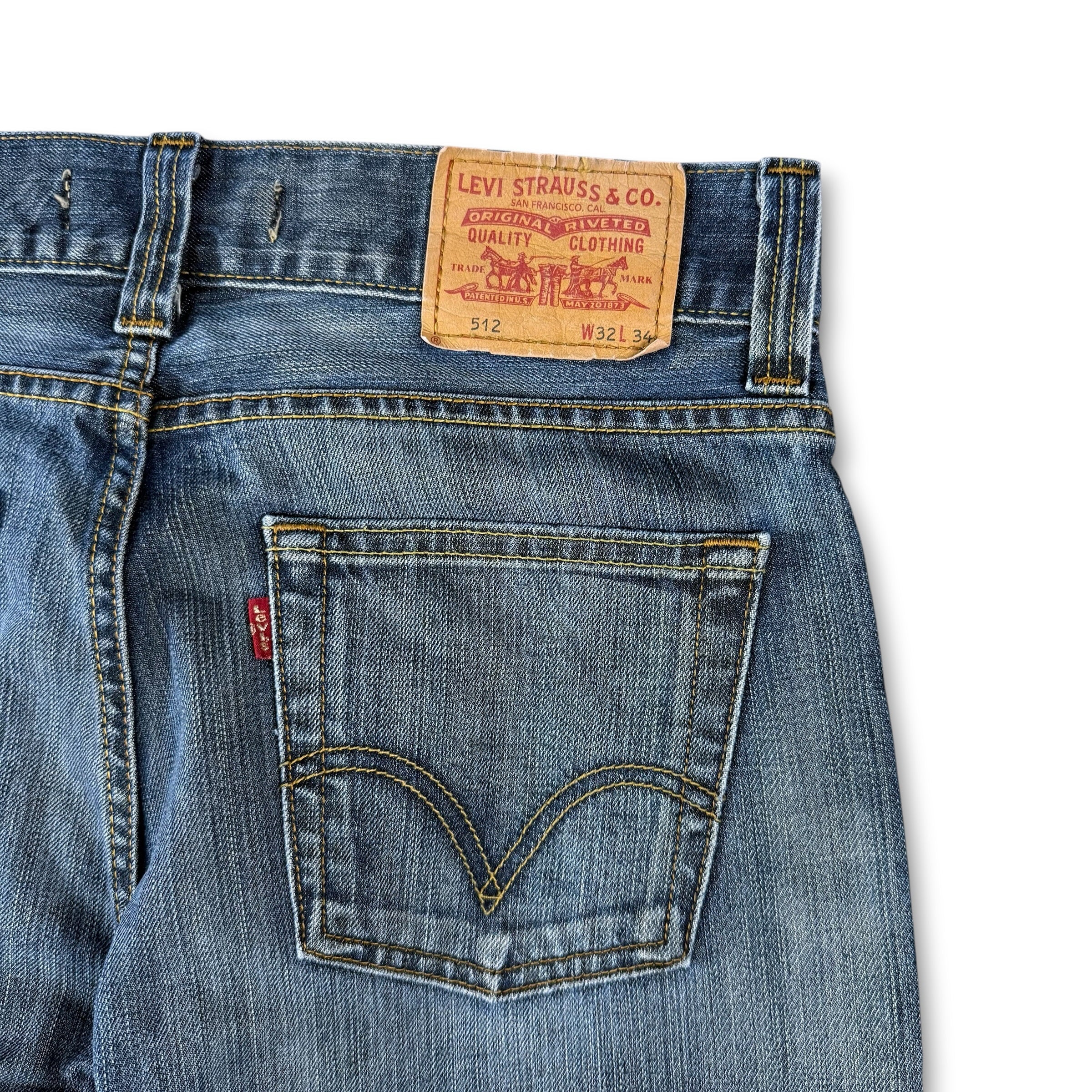 Levi's 512 2000's faded denim bootcut jeans (M-L)