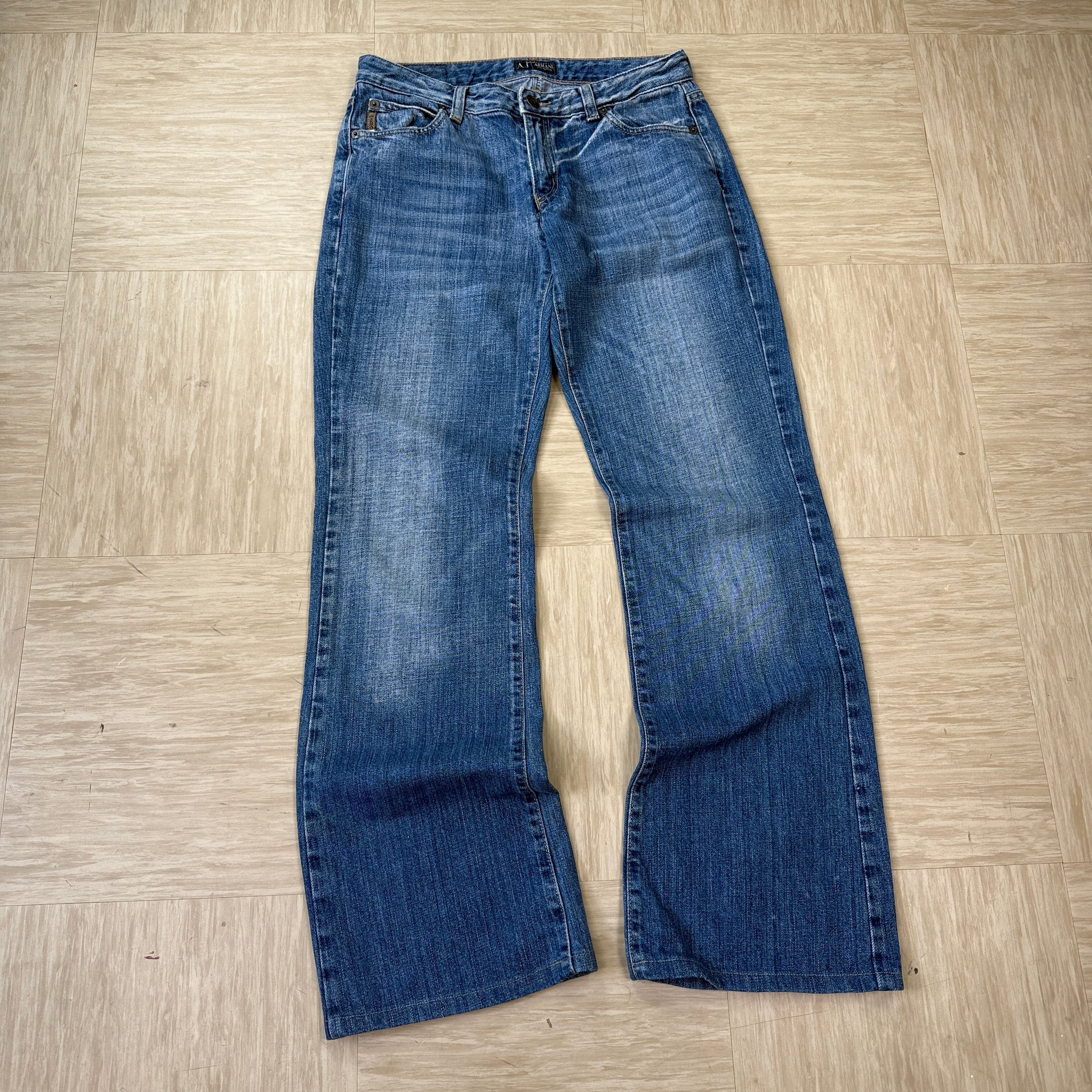 Armani 2000's relaxed bootcut denim jeans (S)