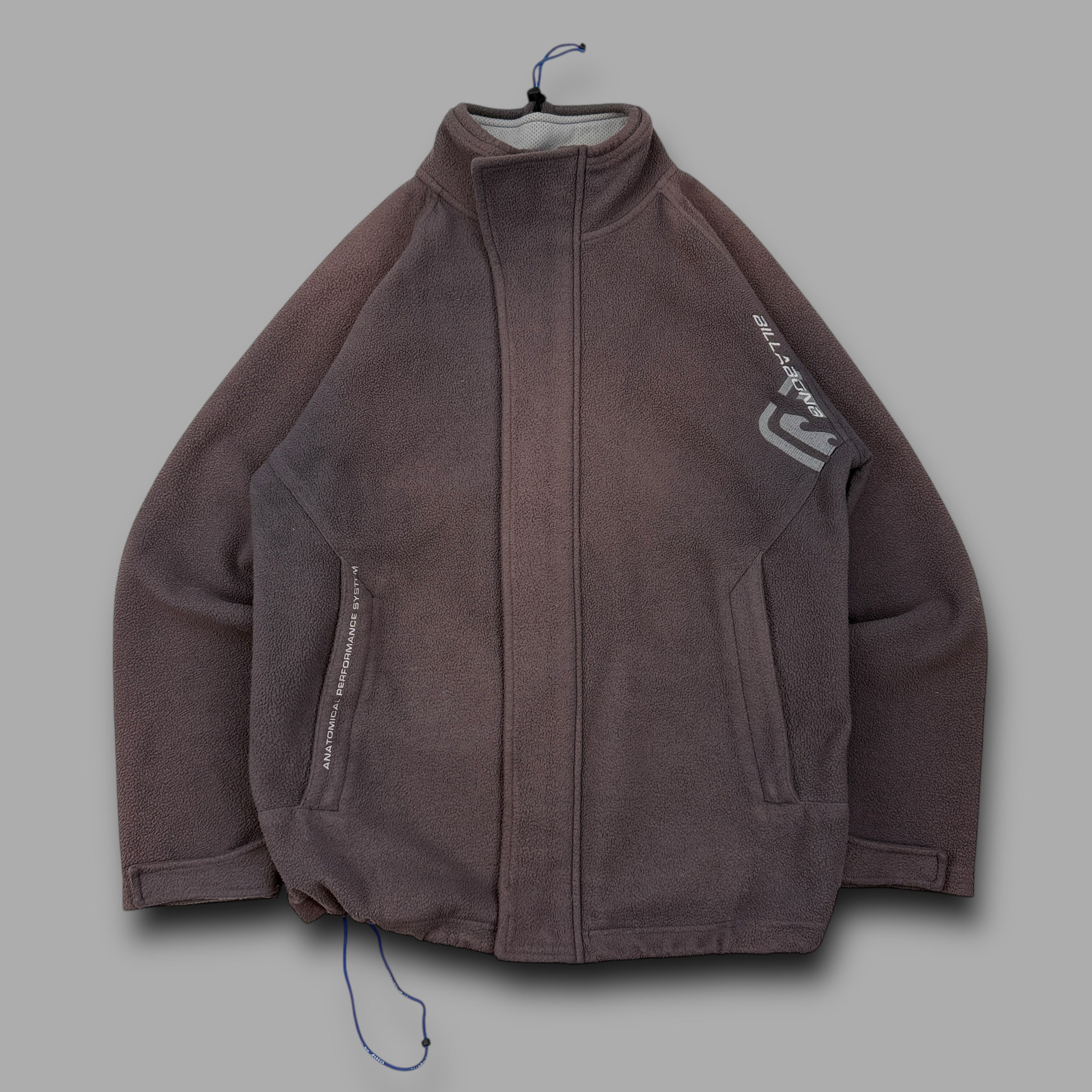 Billabong 2000's technical zip-up fleece jacket (M)