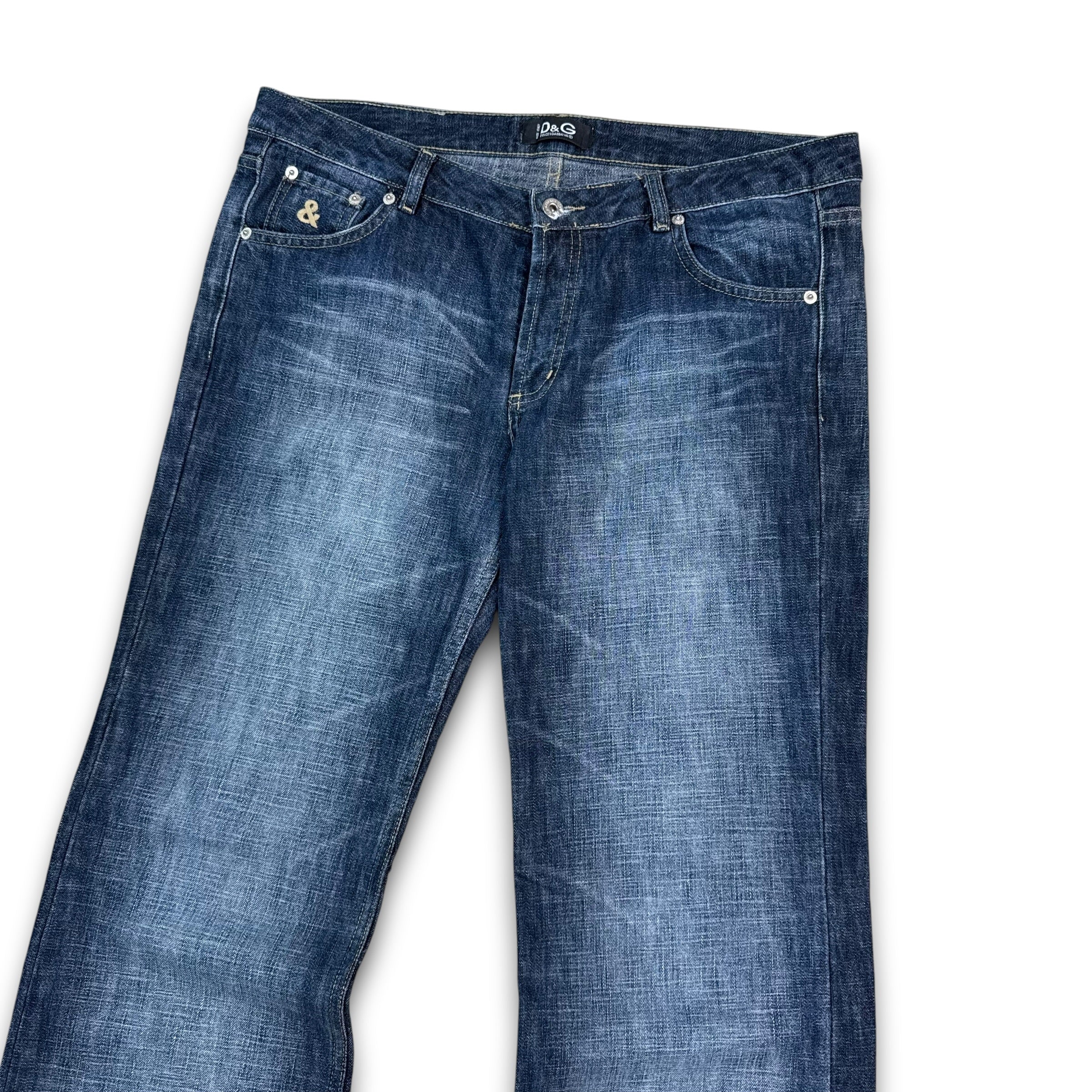 Dolce and gabbana 2000's relaxed denim bootcut jeans (M-L)