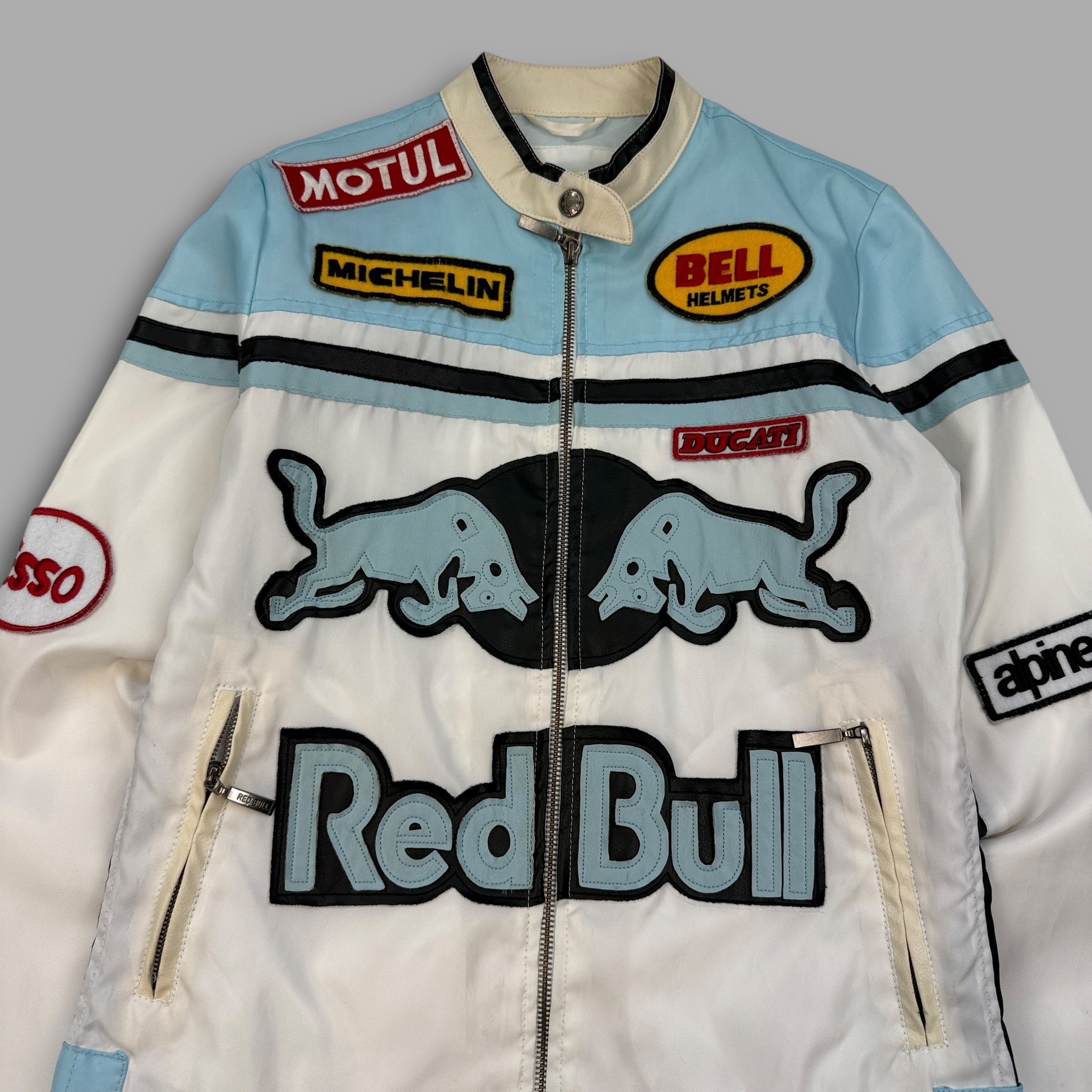 Redbull 2000's lightweight zip-up biker jacket (S)