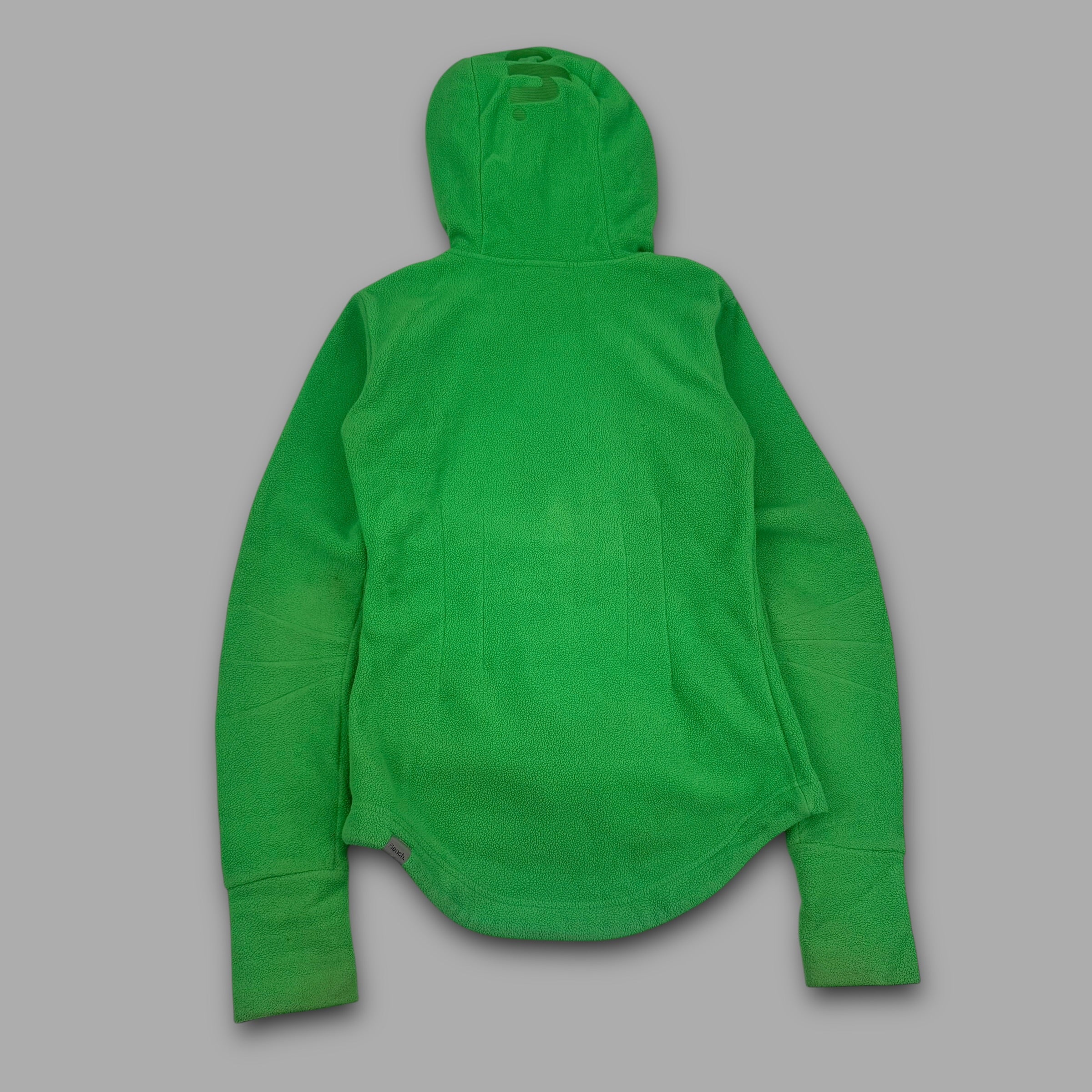 Bench 2000's high neck spellout fleece hoodie with thumb holes (XS) wms