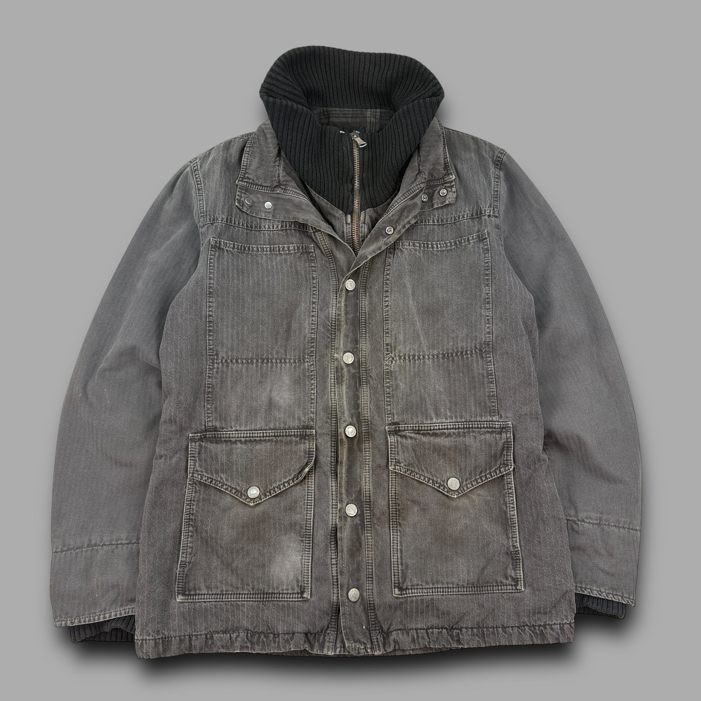 Dolce & Gabbana 2000's multi-pocket dual closure jacket (L)