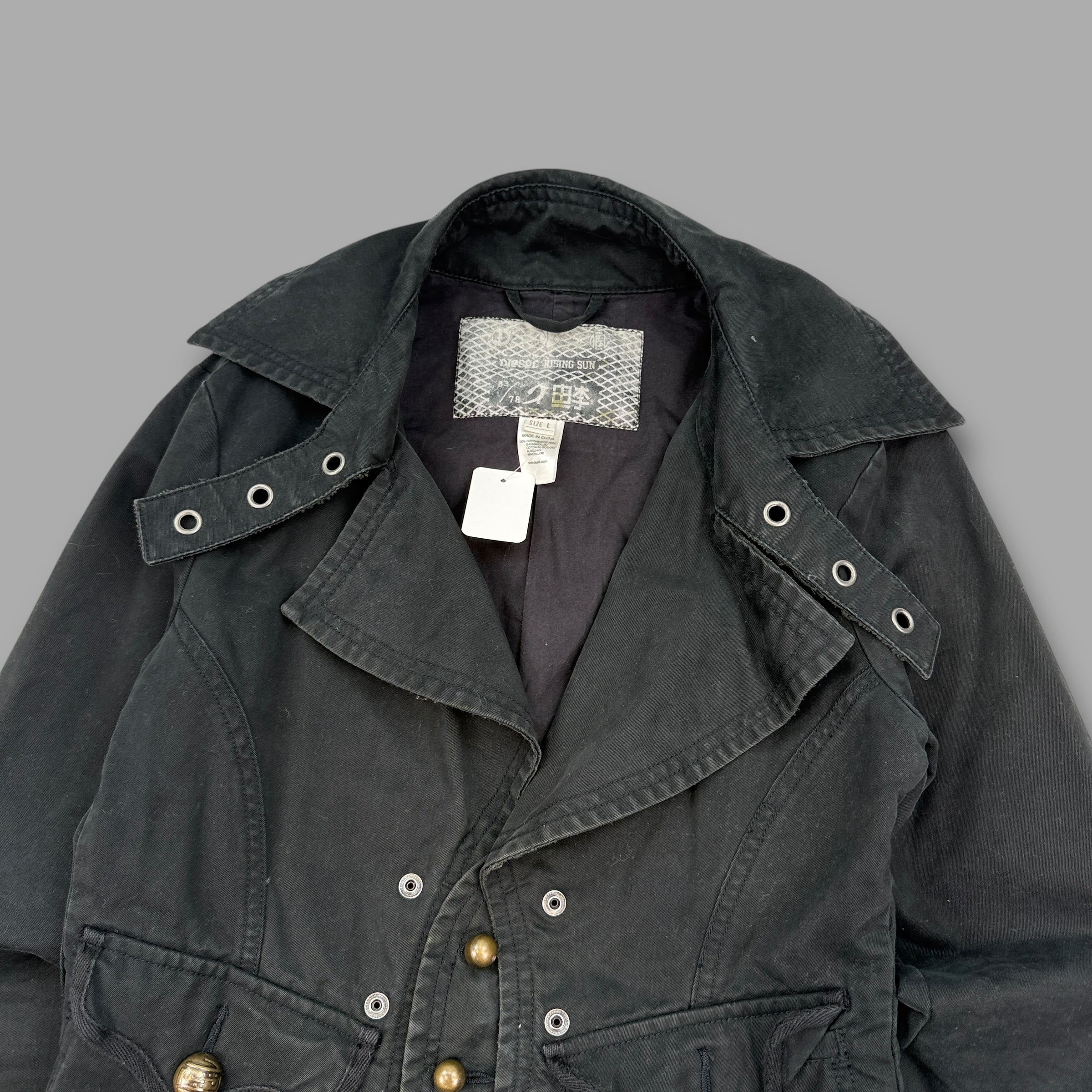 Diesel 2000's technical button closure blazer jacket (L) wms