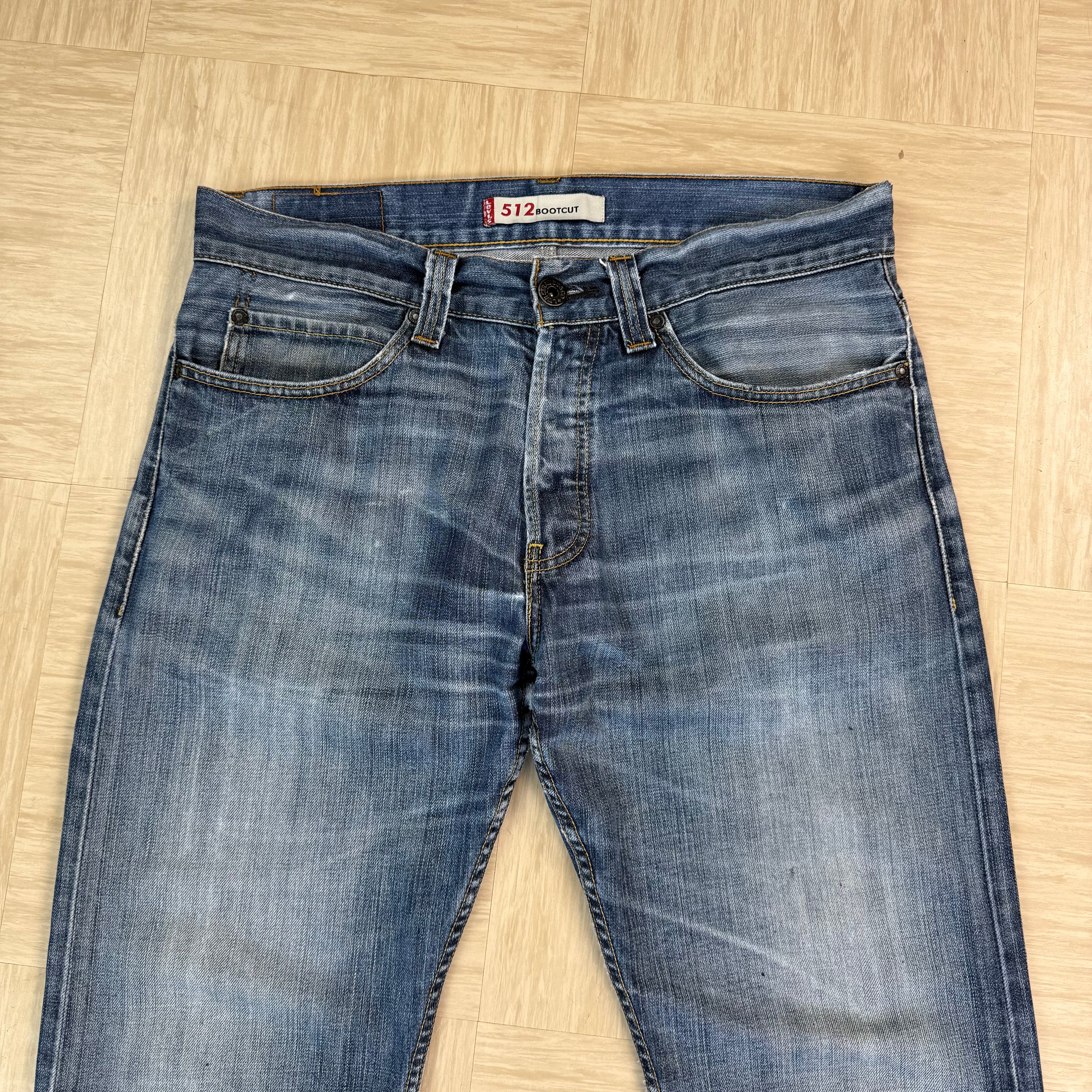 Levi's 512 2000's faded denim bootcut jeans (S)