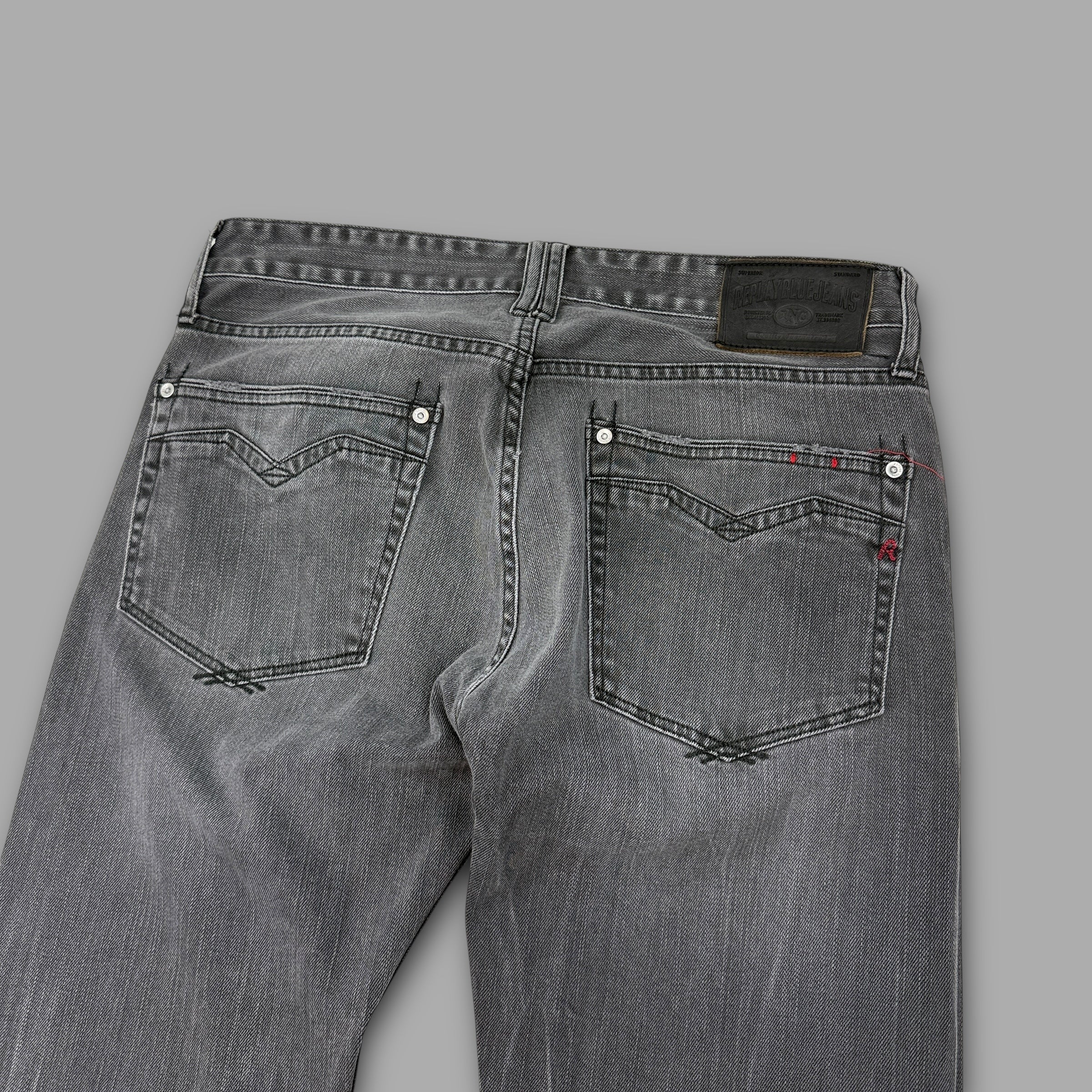 Replay 2000's washed straight fit bootcut denim jeans (M)