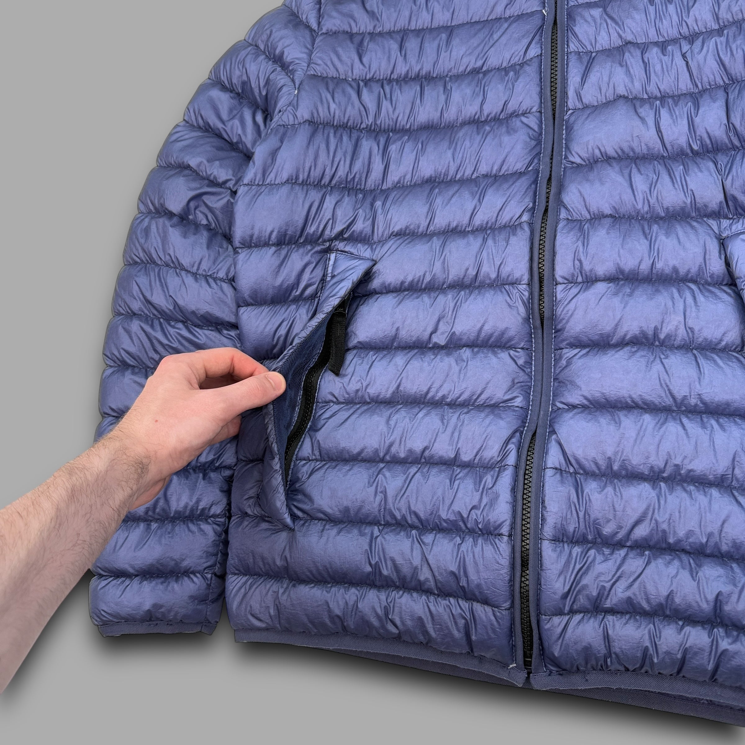 Stone island garment dyed downfilled puffer jacket (M)