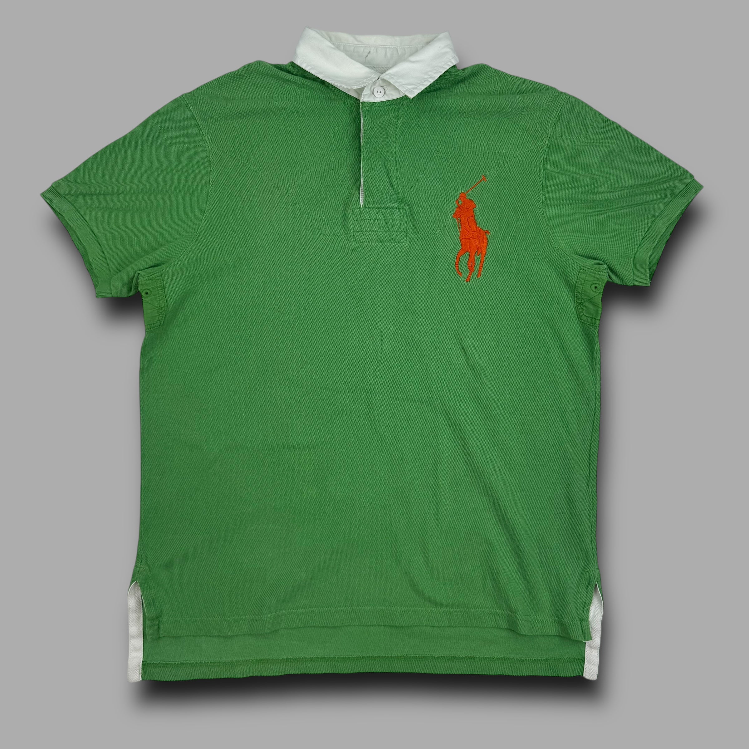 Ralph Lauren 2000's embroidered big pony rugby polo shirt (L)