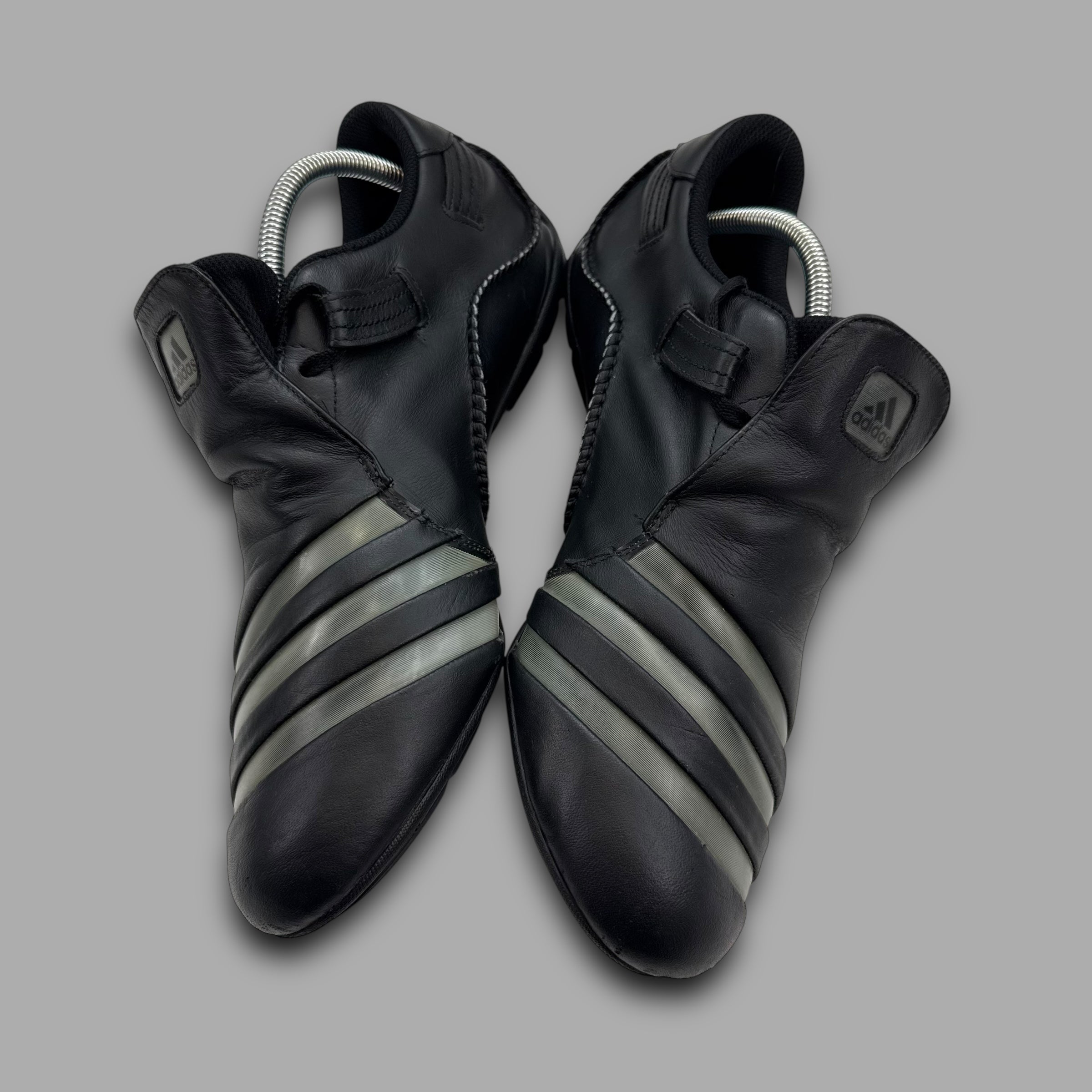 Adidas mactelo 2009 leather 'triple black' slip on (UK10.5)