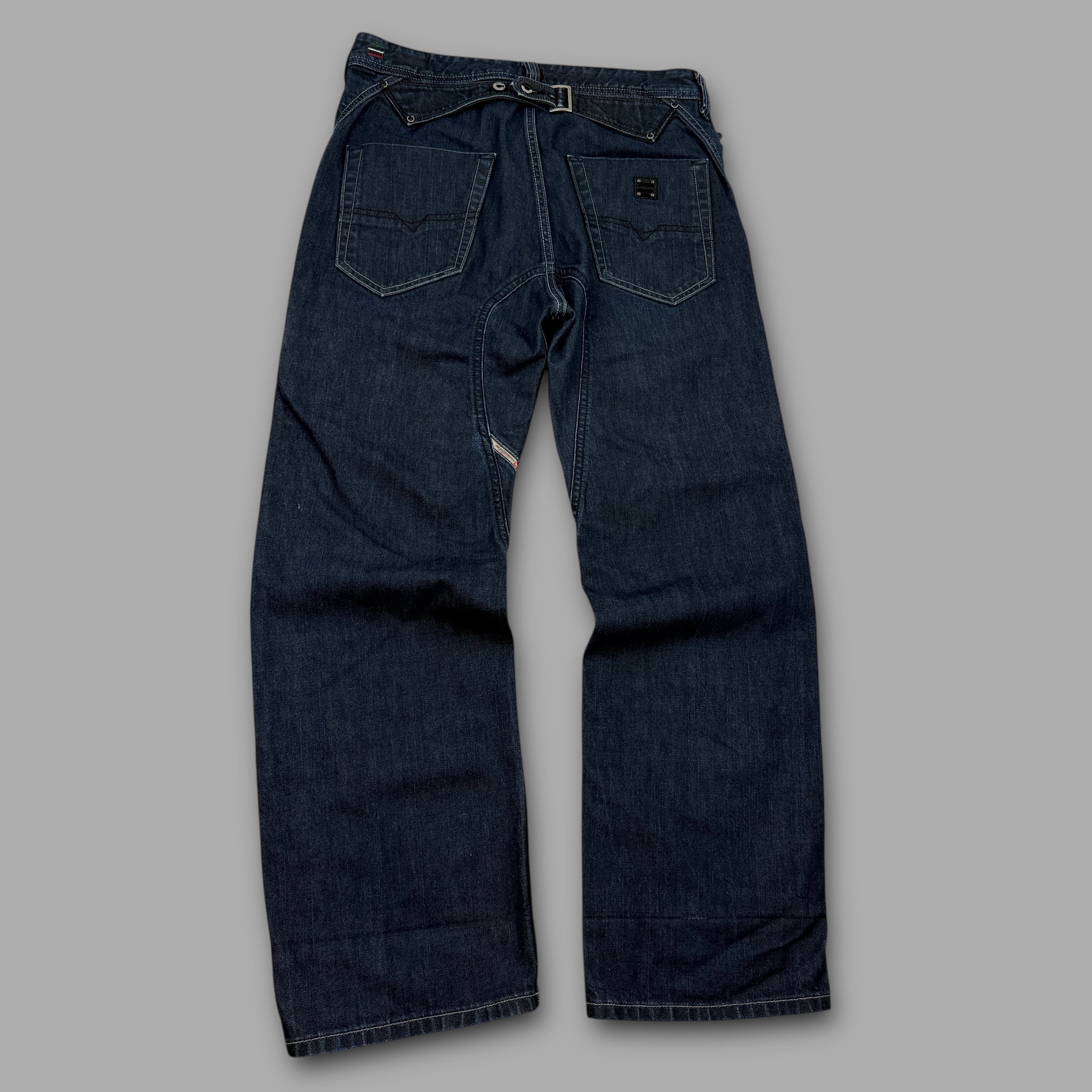 Diesel 2000's contrast stitch bootcut pheyo jeans (S)