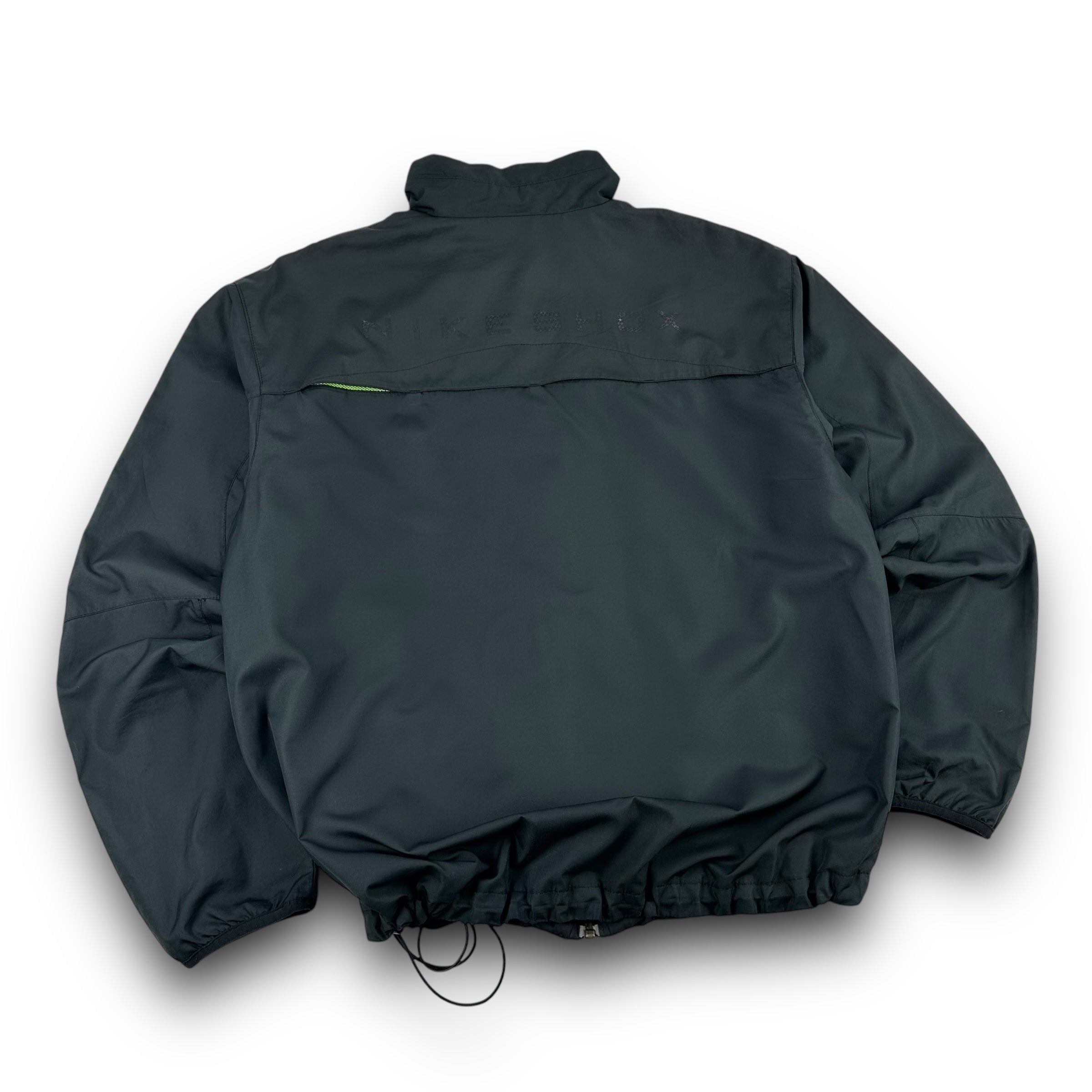 Nike shox 2000's technical neon paneled track jacket (S-M)