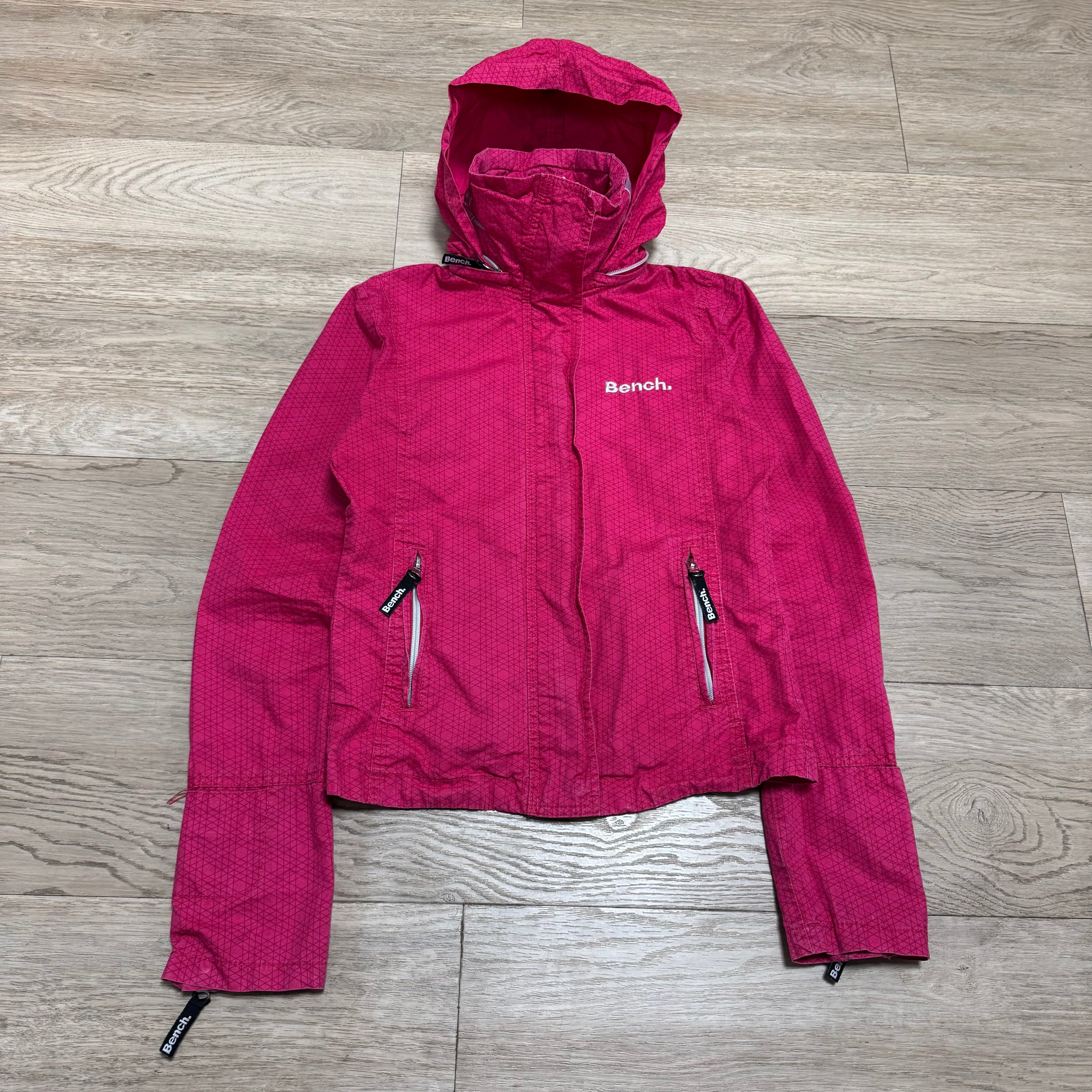 Bench 2000's cropped monogram zip up jacket (XS) wms