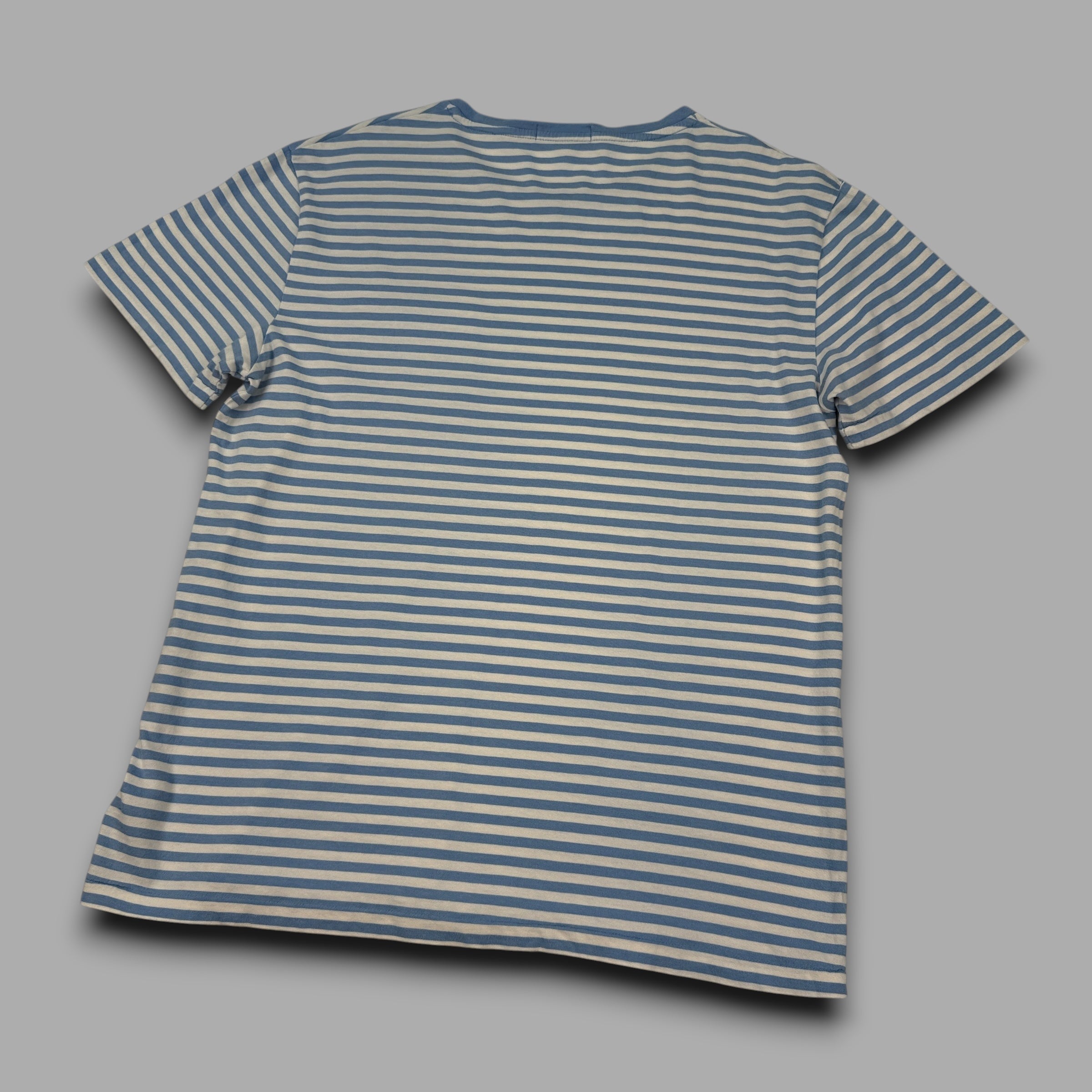 Ralph Lauren 2000's embroidered horizontal stripe tee (M)