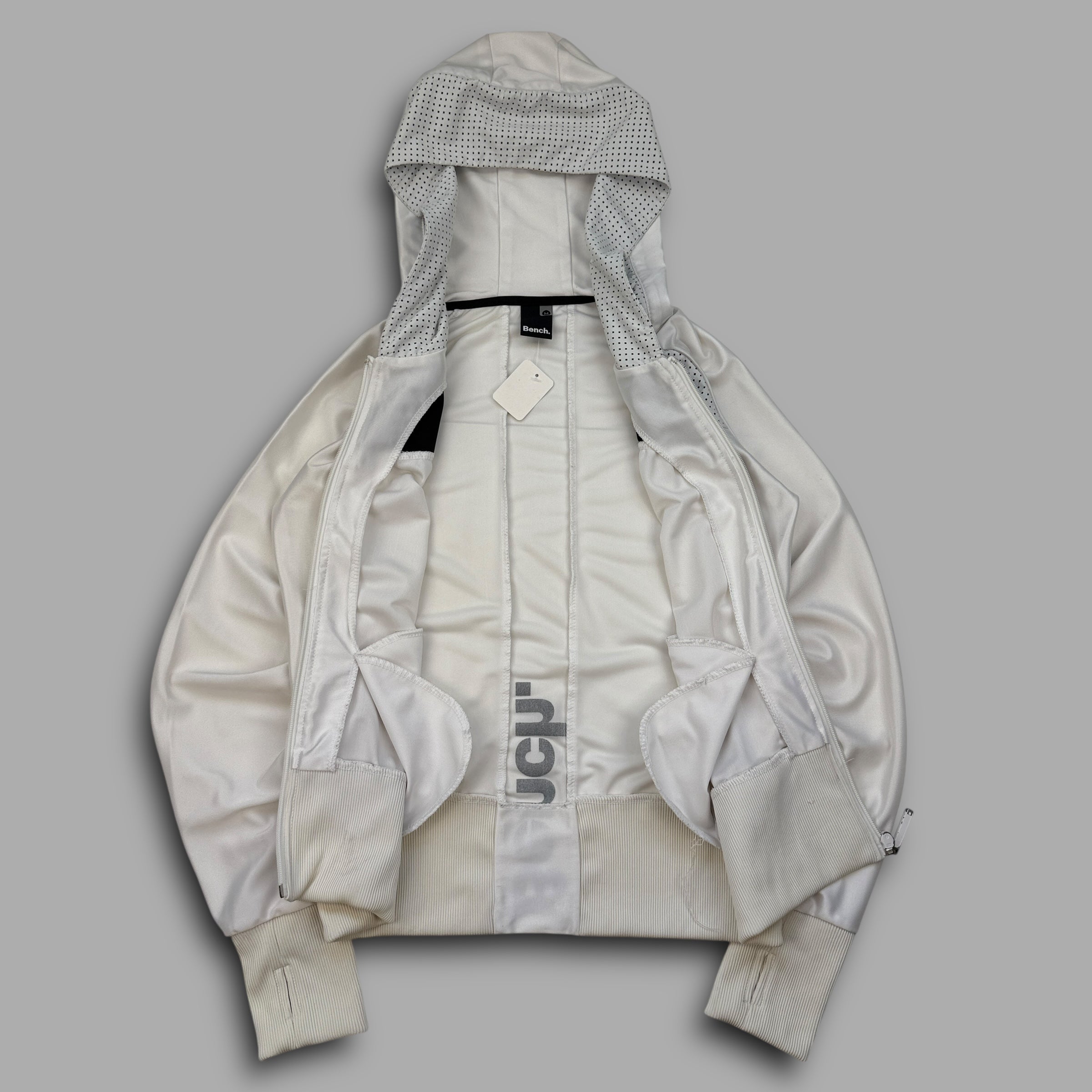 Bench 2000's perforated zip up hoodie (S-M) wms