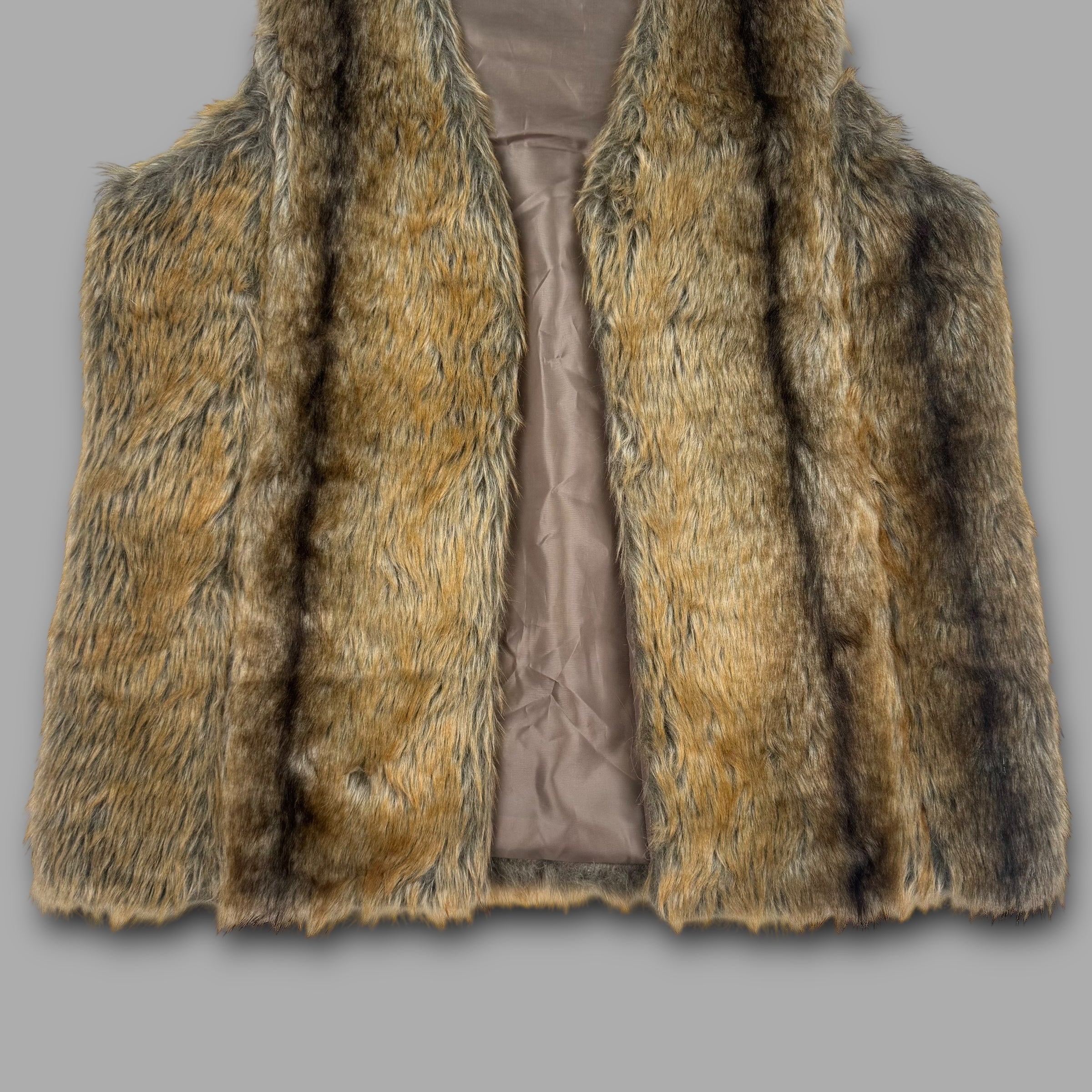 Faux fur 2000's pullover gilet (L) wms