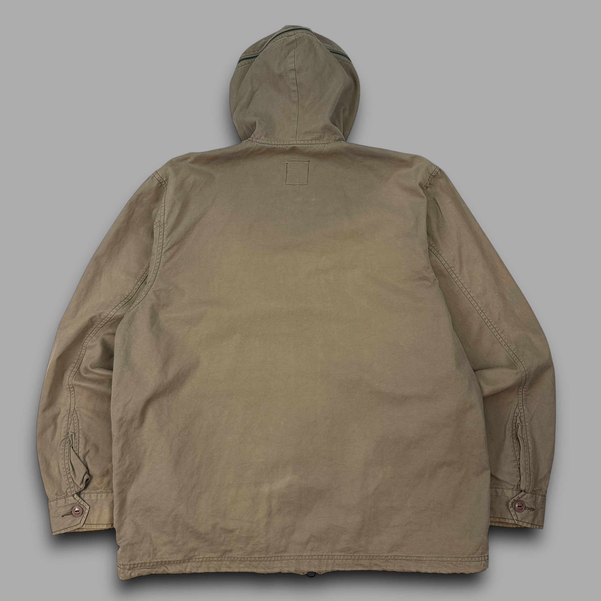 One true Saxon 2000's technical asymmetrical zip multi-pocket jacket (XL)