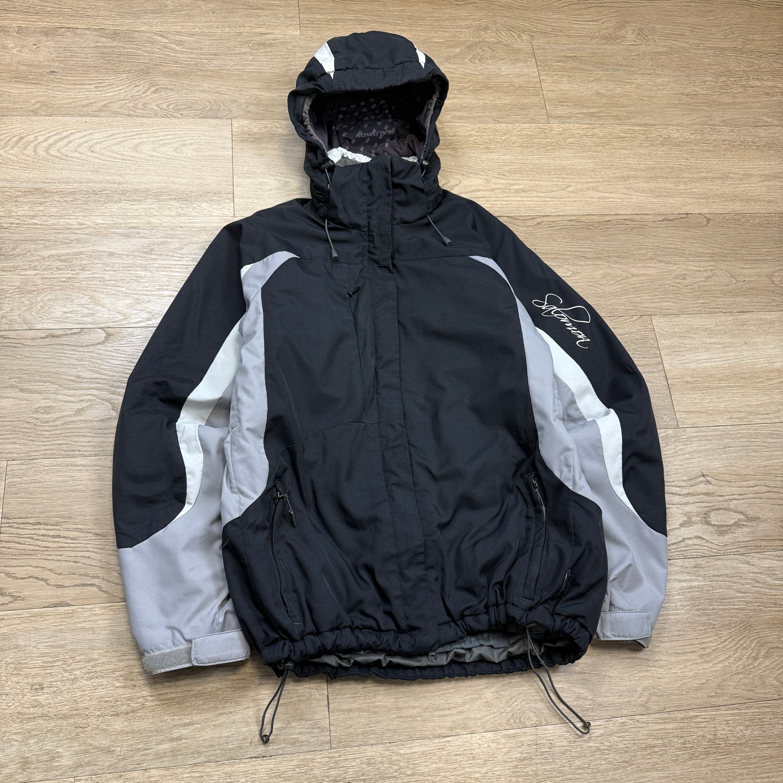 Salomon 2006 technical vented softshell panelled ski jacket (L) wms