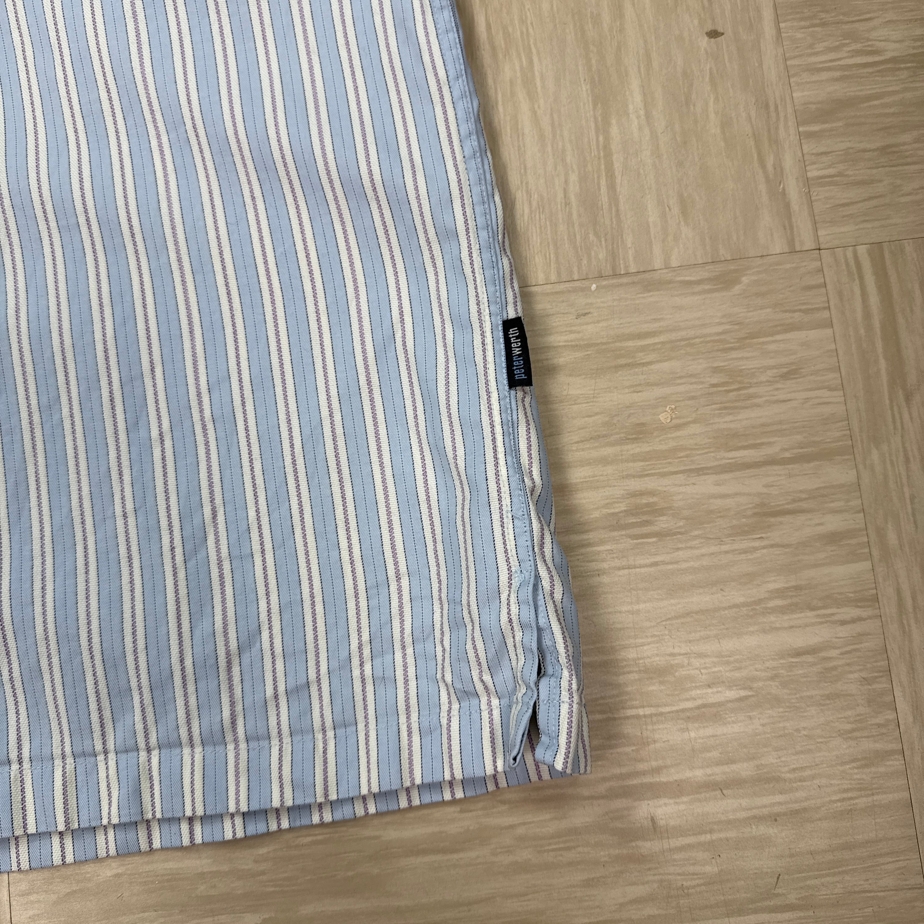 Peter werth button up striped shirt (S)