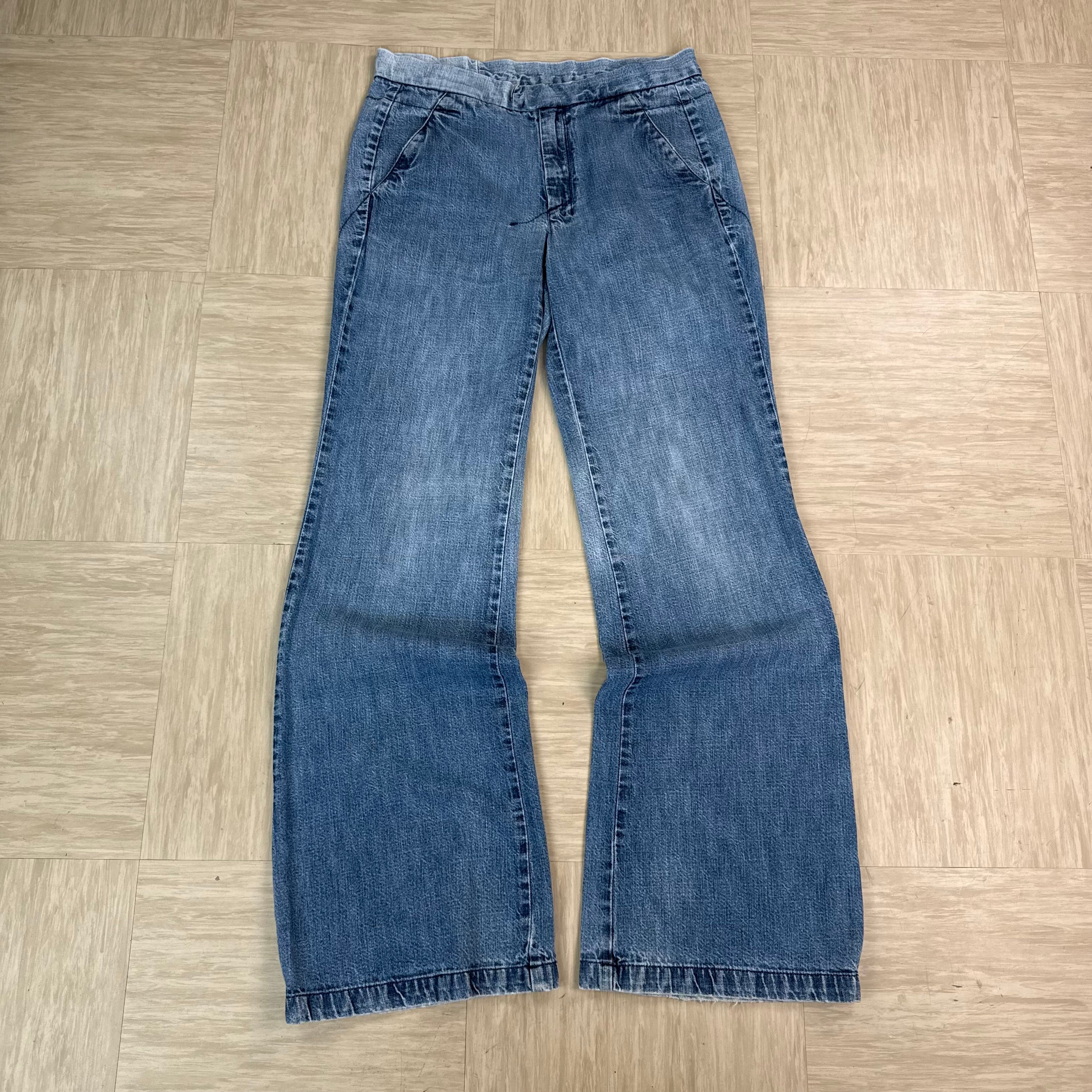 Diesel 2000's faded low waisted denim bootcut jeans (S)