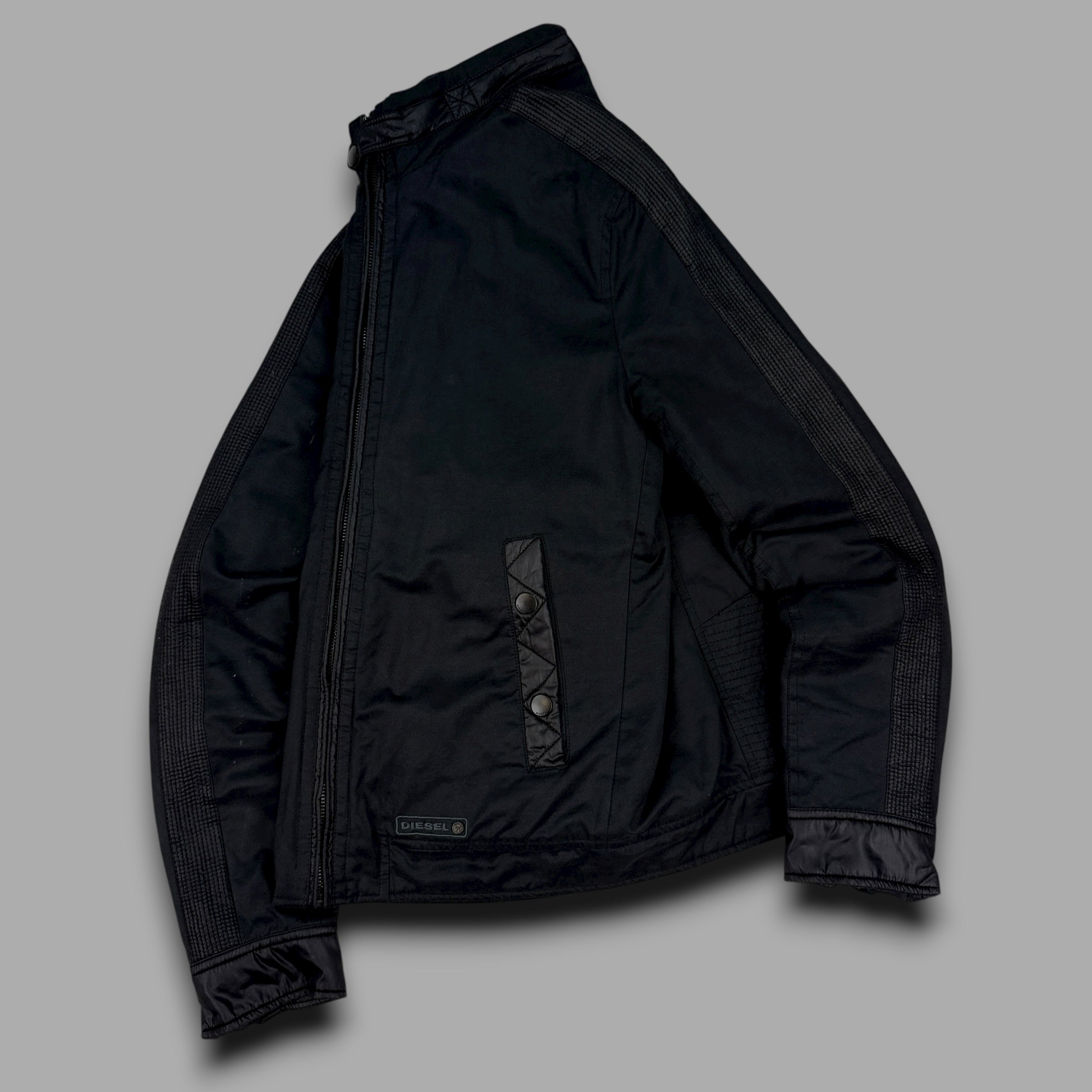 Diesel 2000's technical panelled zip up coach jacket (M)