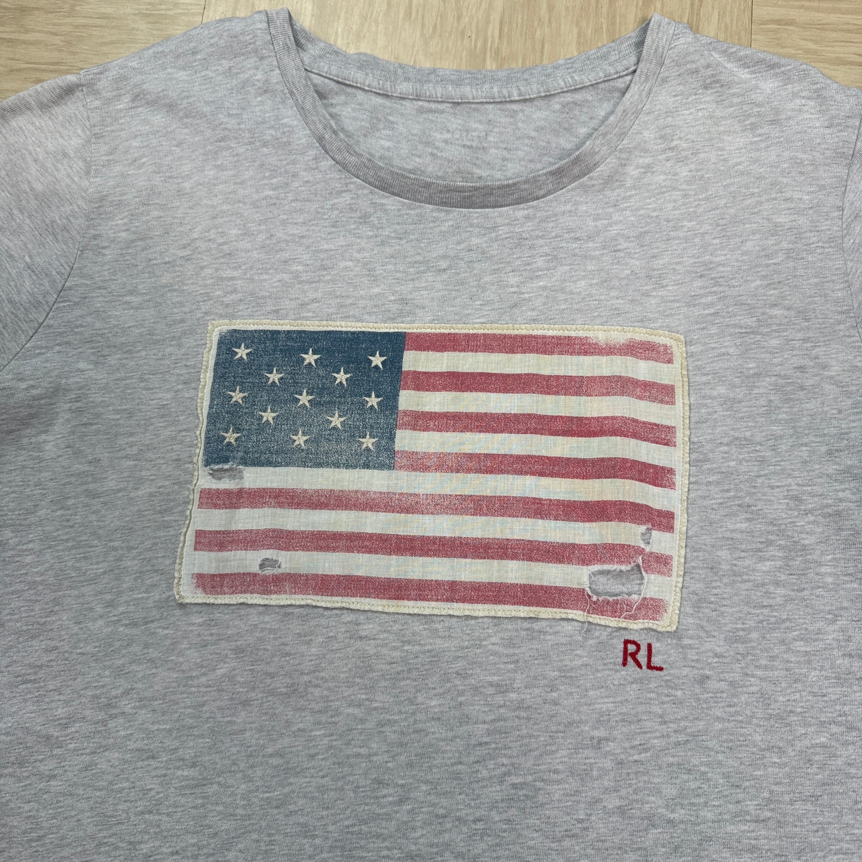 Ralph Lauren 2000's graphic USA flag tee (S)