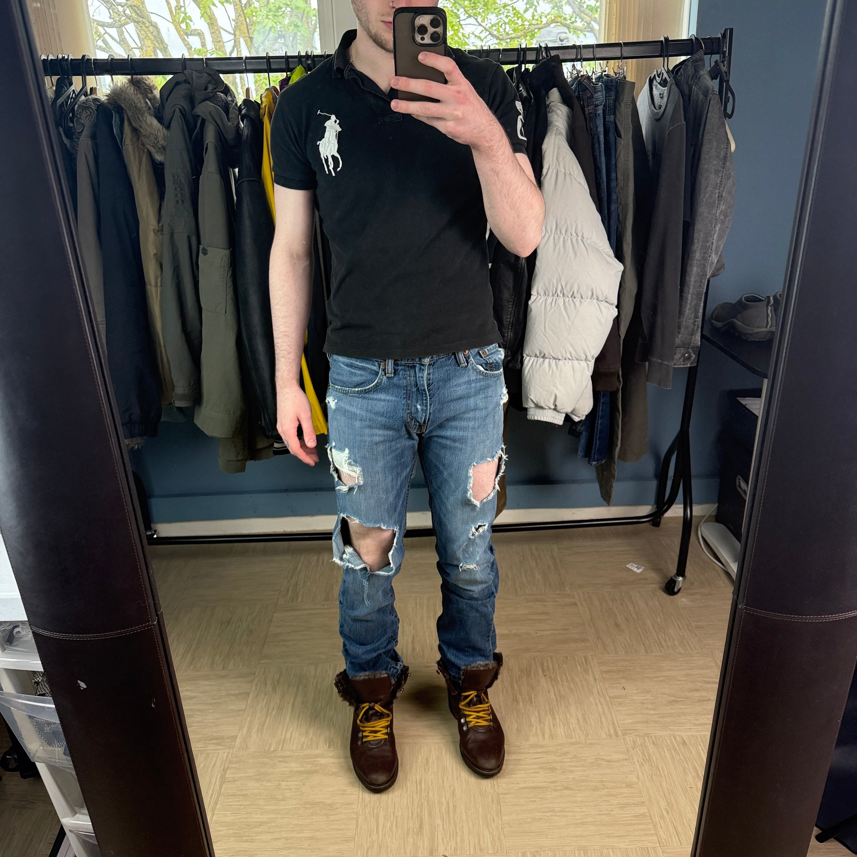 Levi's 511 2000's slim fit distressed jeans (S)
