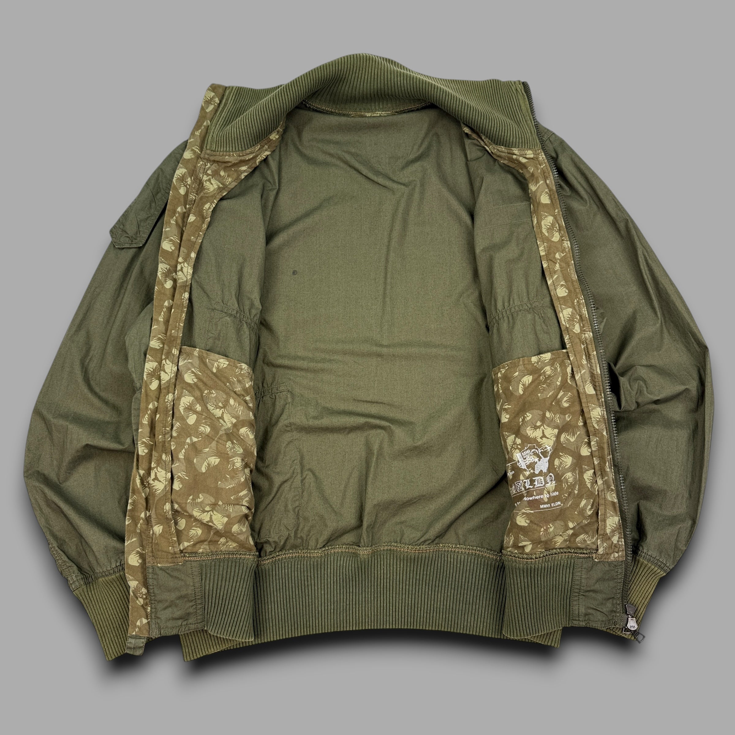 Maharishi 2000's technical lightweight dual pocket G8 wep military flight bomber jacket (M)