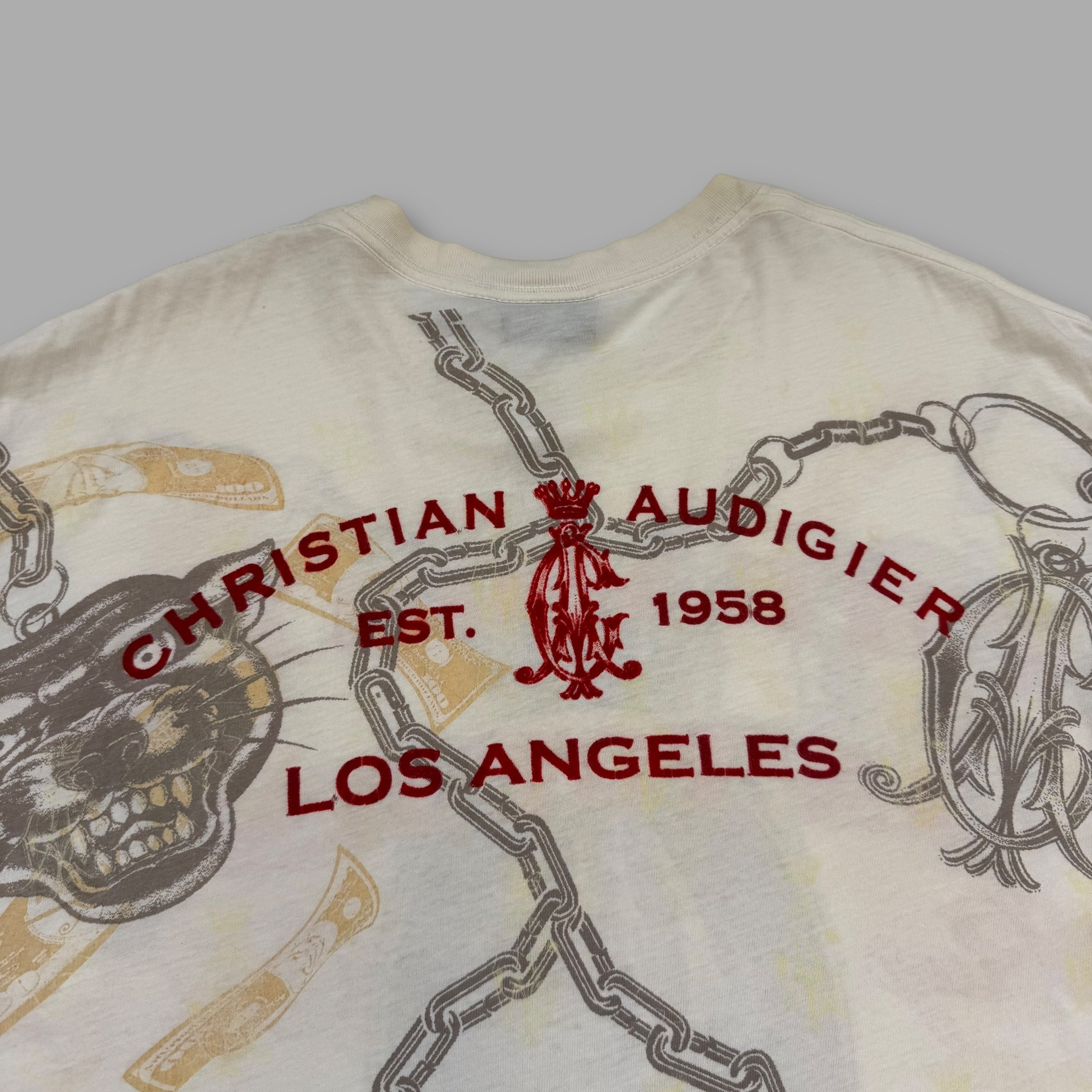Christian Audigier 2000's graphic pullover tee (L-XXL)