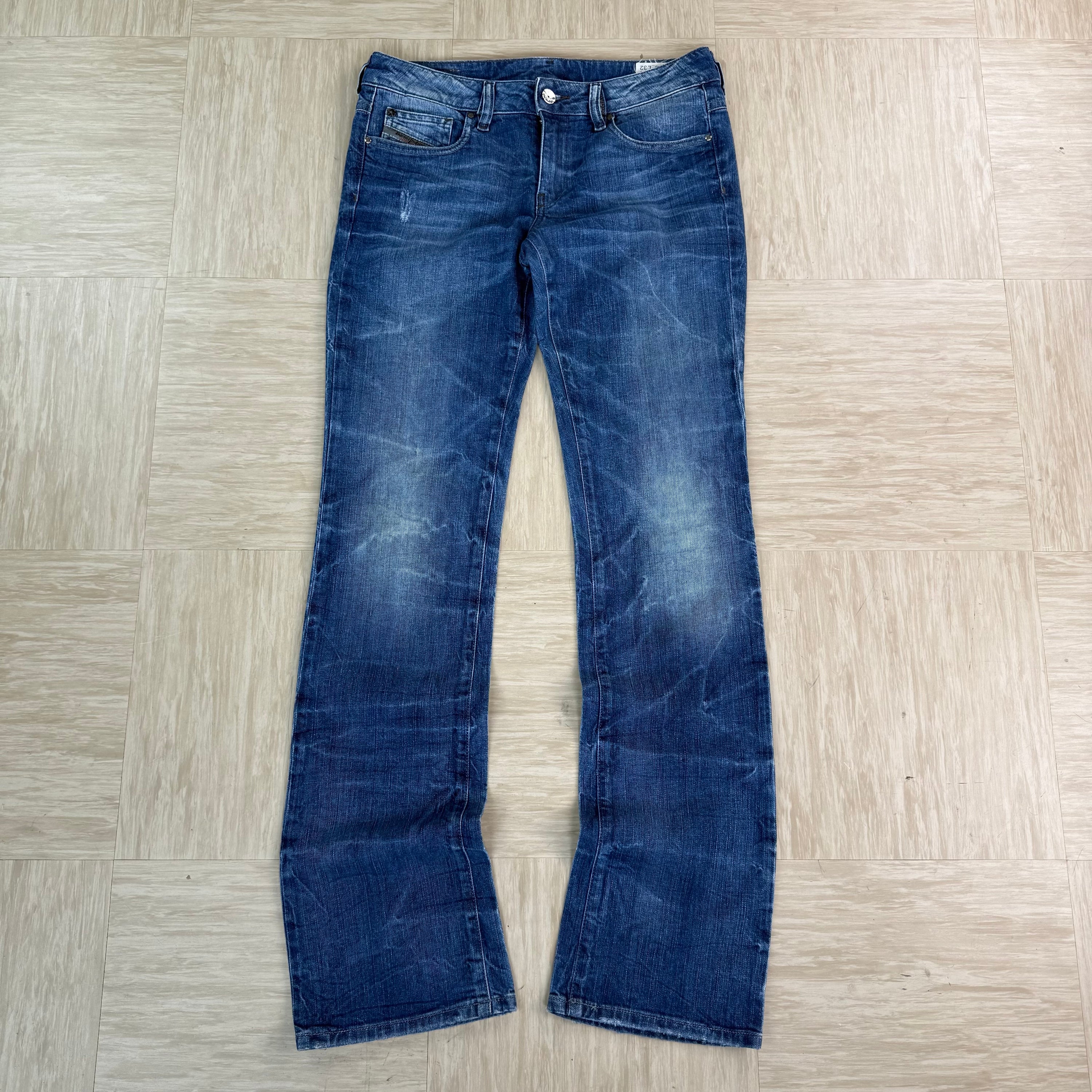 Diesel 2000's fitted washed denim ronhary bootcut jeans (S)