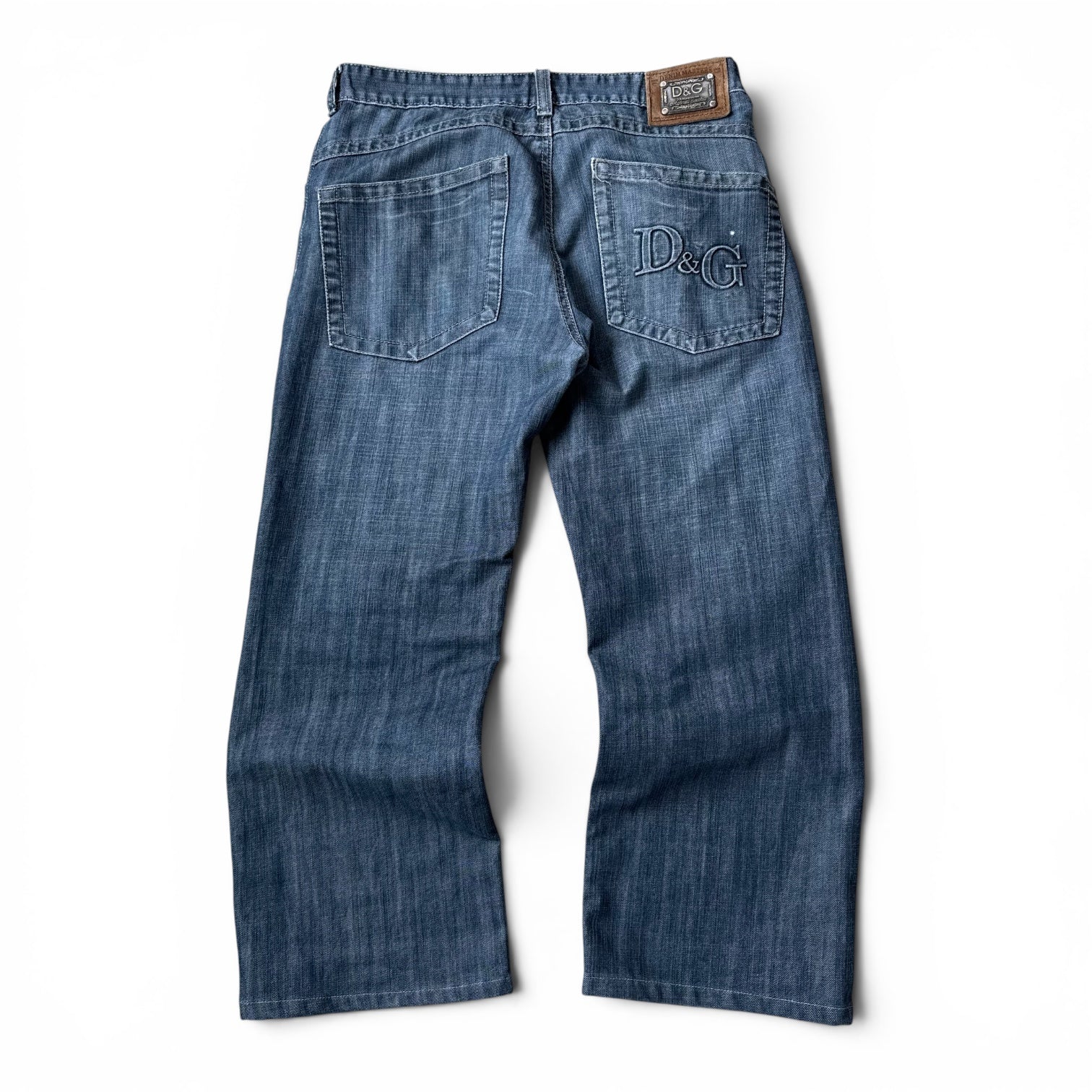Dolce and gabbana 2000's grey denim bootcut jeans (S)