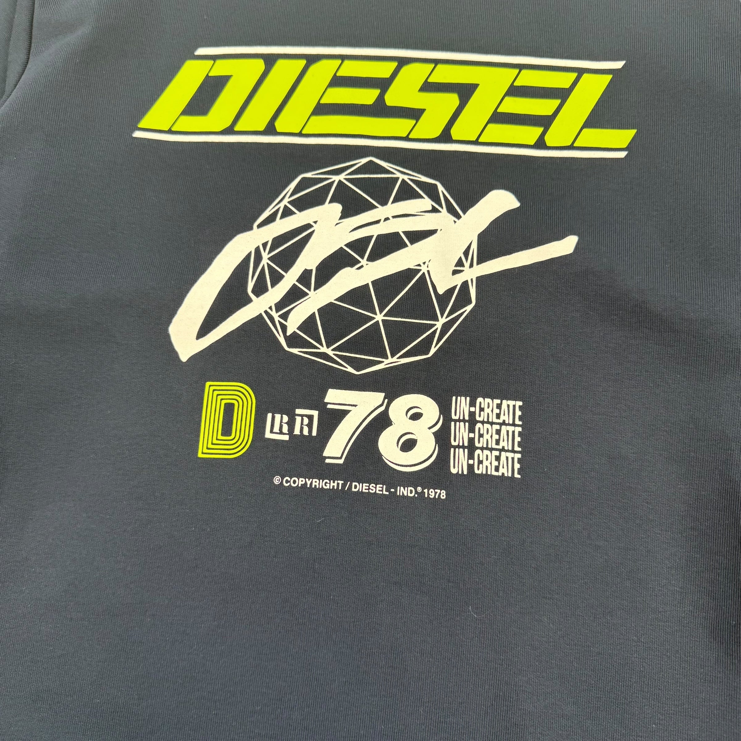 Diesel 2000's graphic spellout pullover sweatshirt (L)