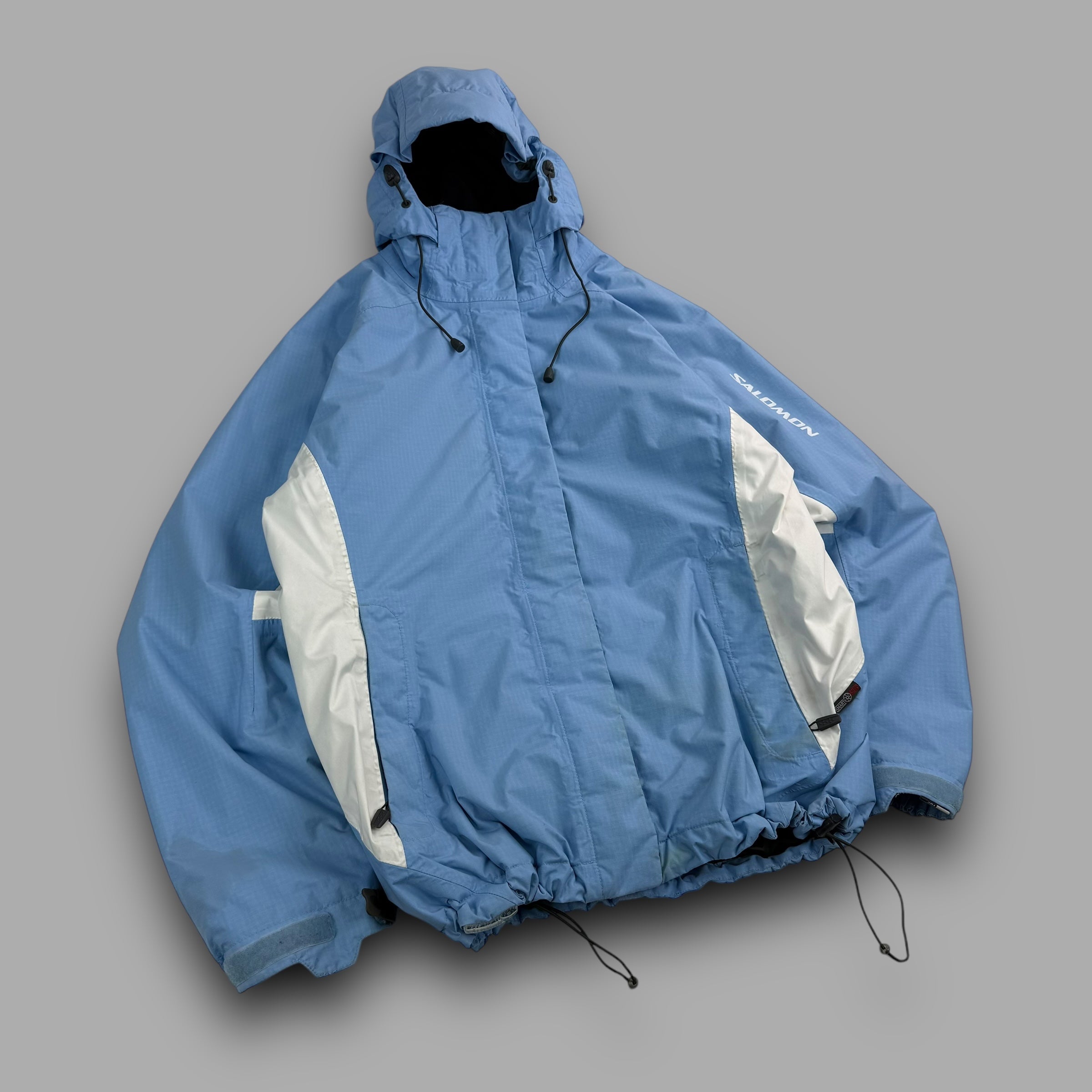 スキー 2000s SALOMON TECHNICAL JACKET Salomon Soft Shell Clima Pro 00s Ski Jacket Black Blue Size