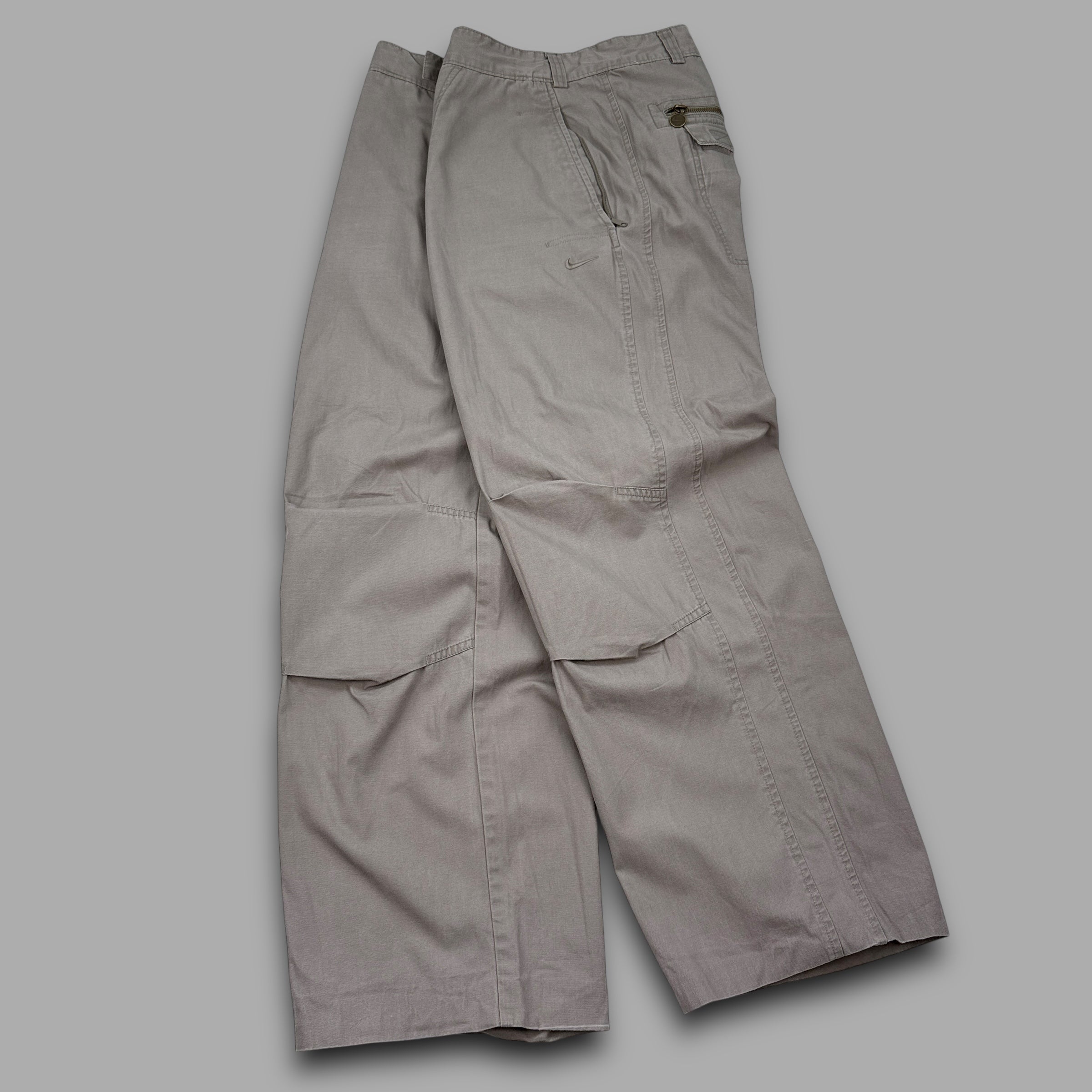 Nike 2000's techncial baggy wide leg flight bottoms (L)