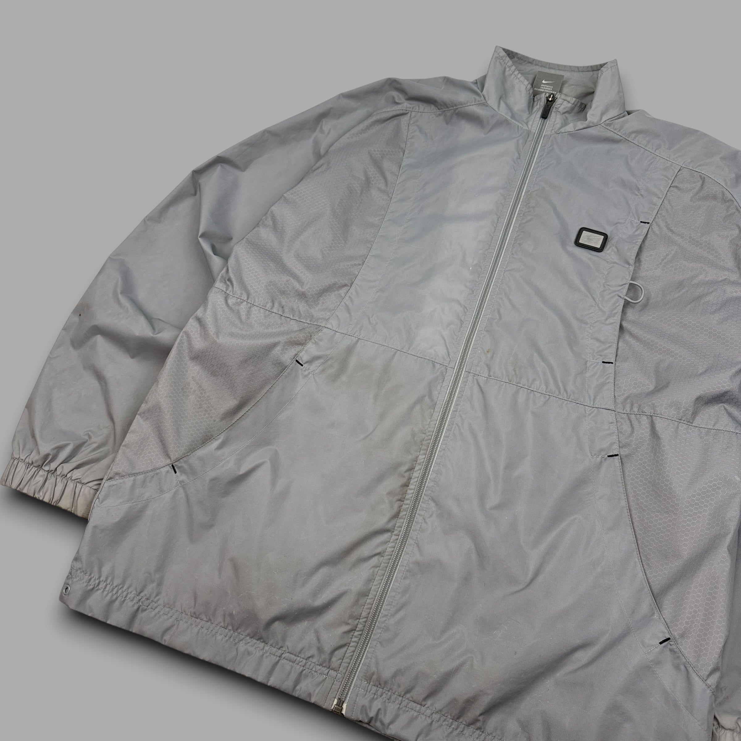 Nike 2000's technical panelled multi-pocket track jacket (M)