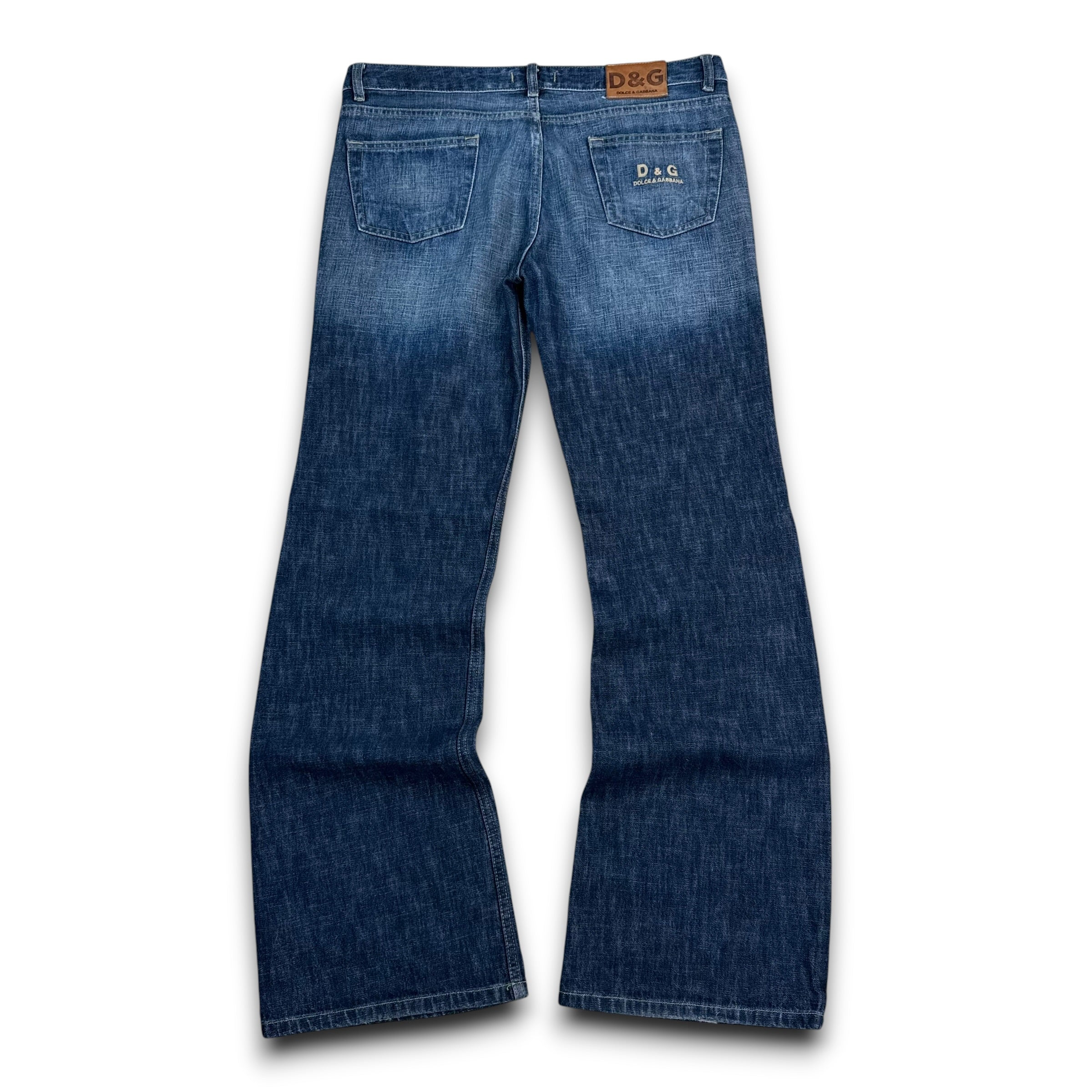 Dolce and gabbana 2000's relaxed denim bootcut jeans (M-L)
