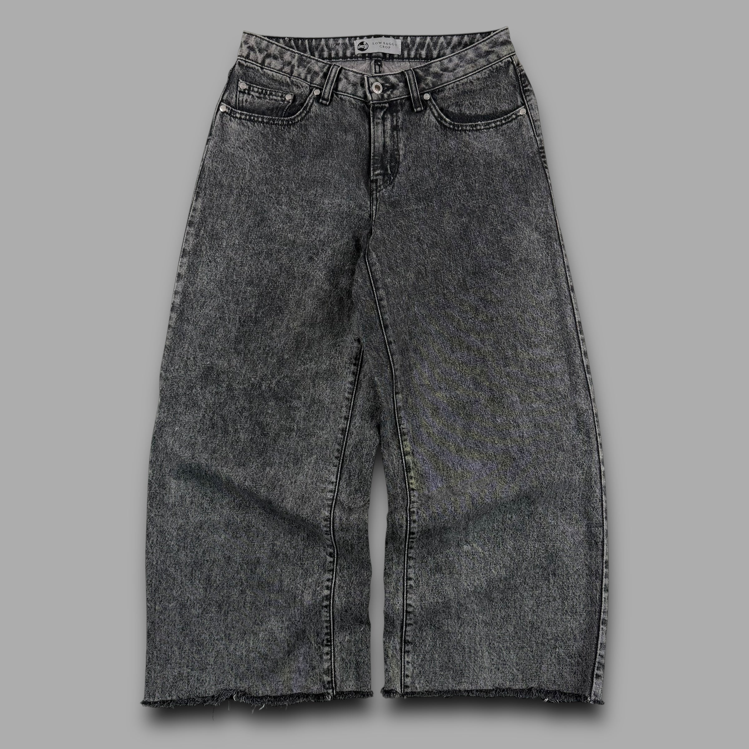 Levi's silver tab 2000's baggy low rise cropped denim jeans (S)