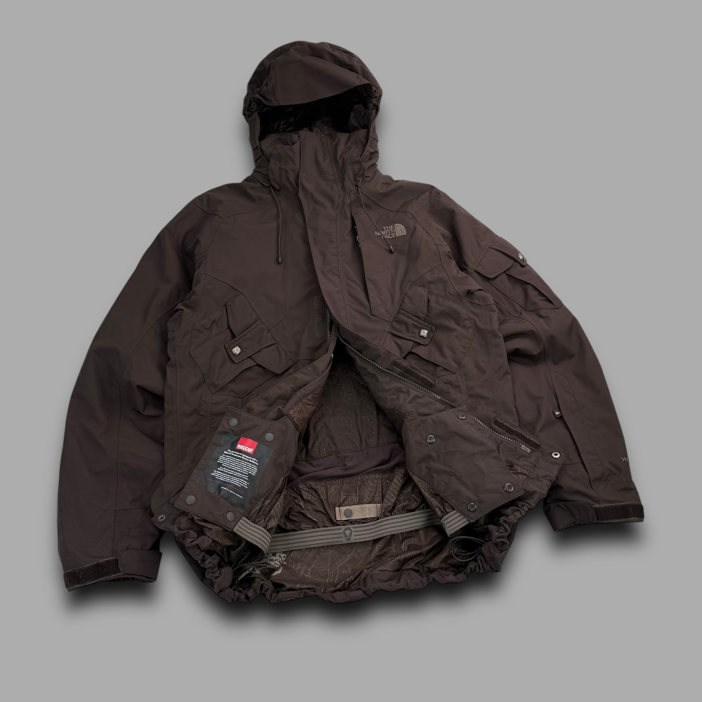 The north face cryptic 2008 technical multi-pocket balaclava ski jacket (S-L)