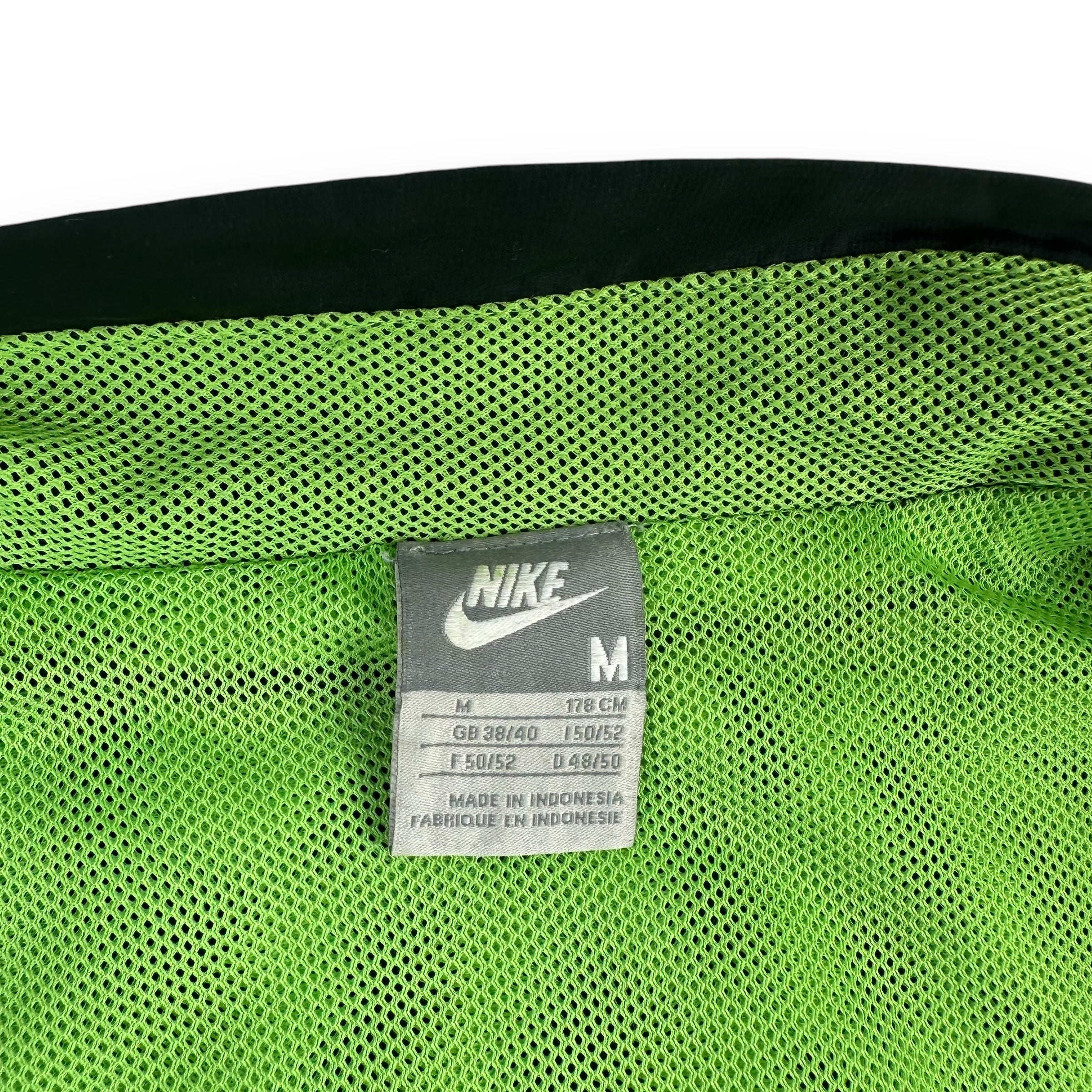 Nike shox 2000's technical neon paneled track jacket (S-M)