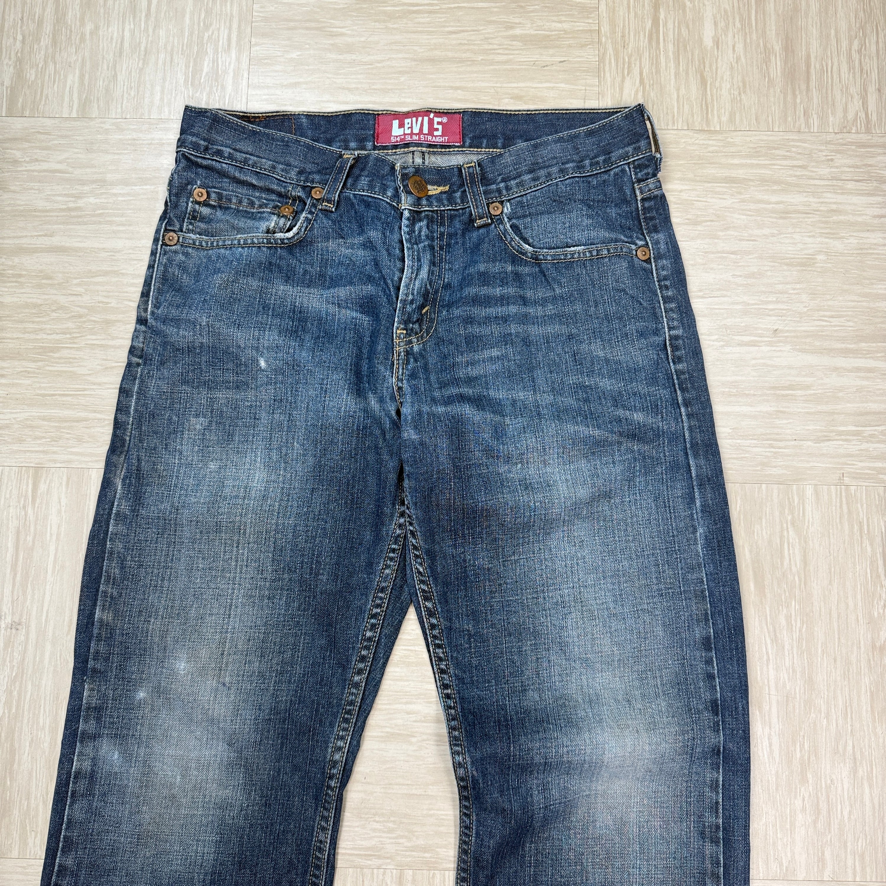 Levi's 514 2000's slim straight fit denim jeans (S)
