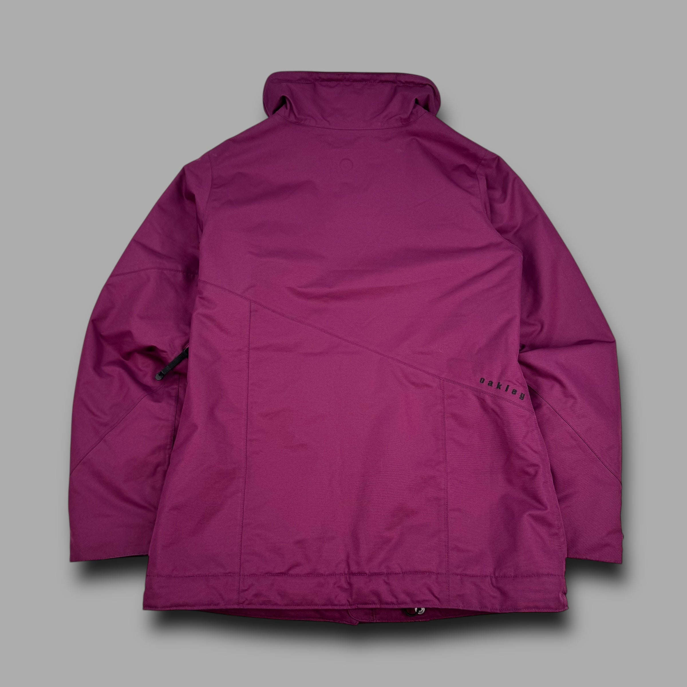 Oakley 2012 technical asymmetrical closure vented softshell ski jacket (M) wms