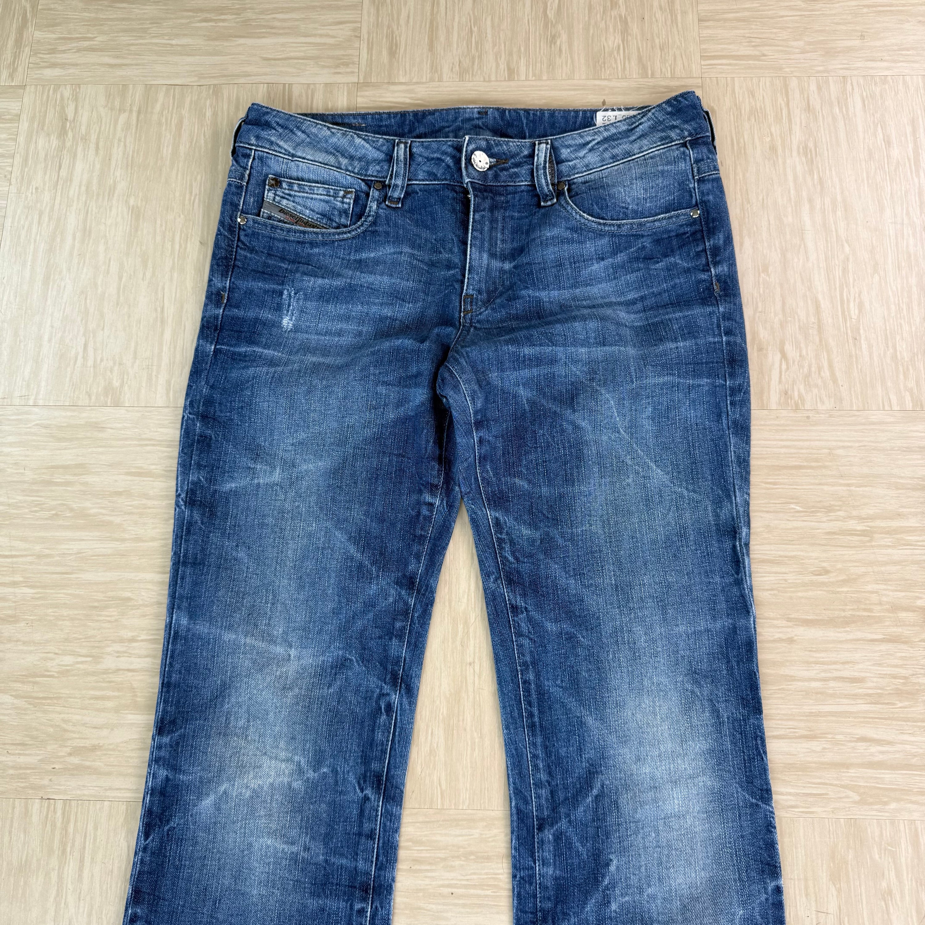 Diesel 2000's fitted washed denim ronhary bootcut jeans (S)