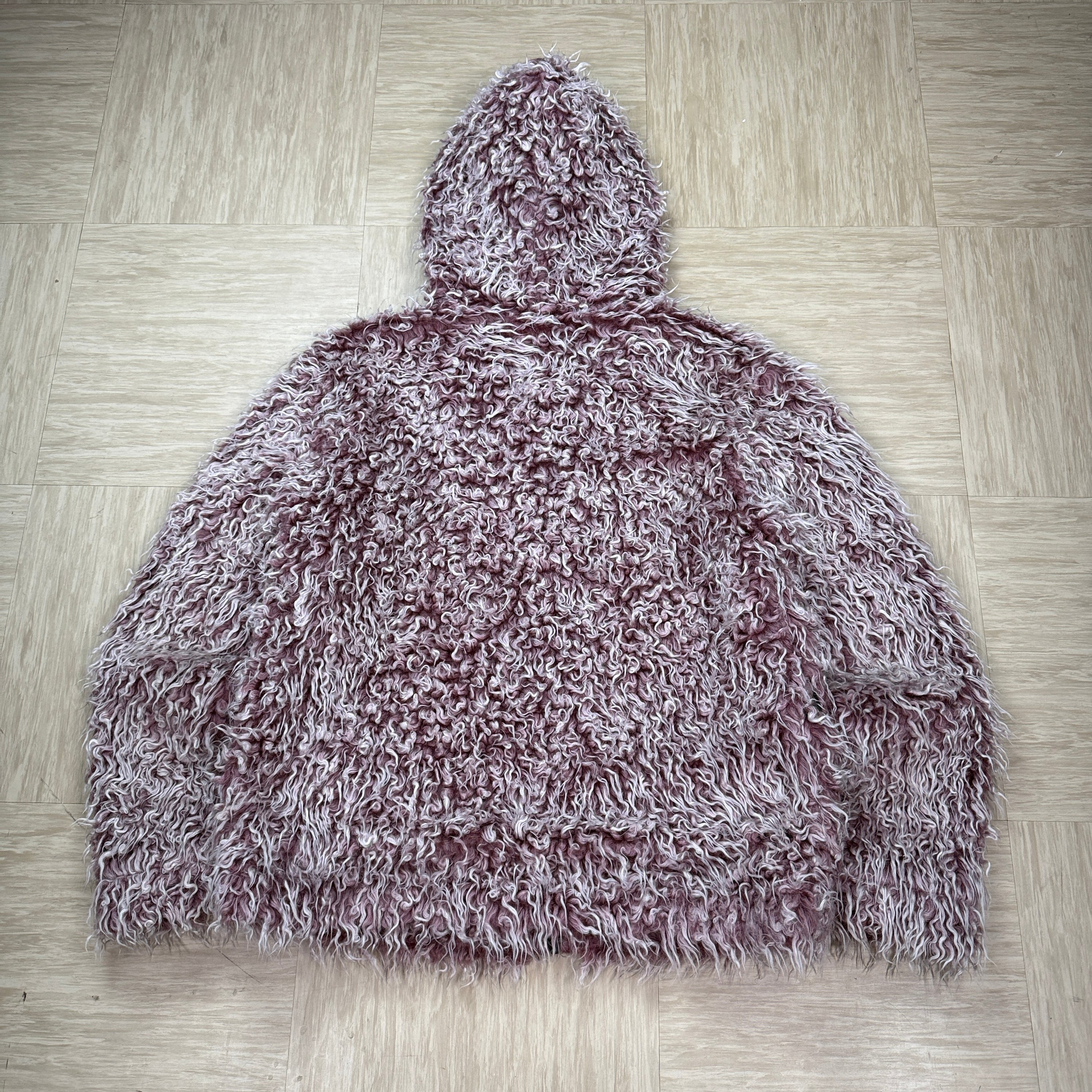 Tog24 1990's modacrylic faux fur yeti fleece jacket (S)