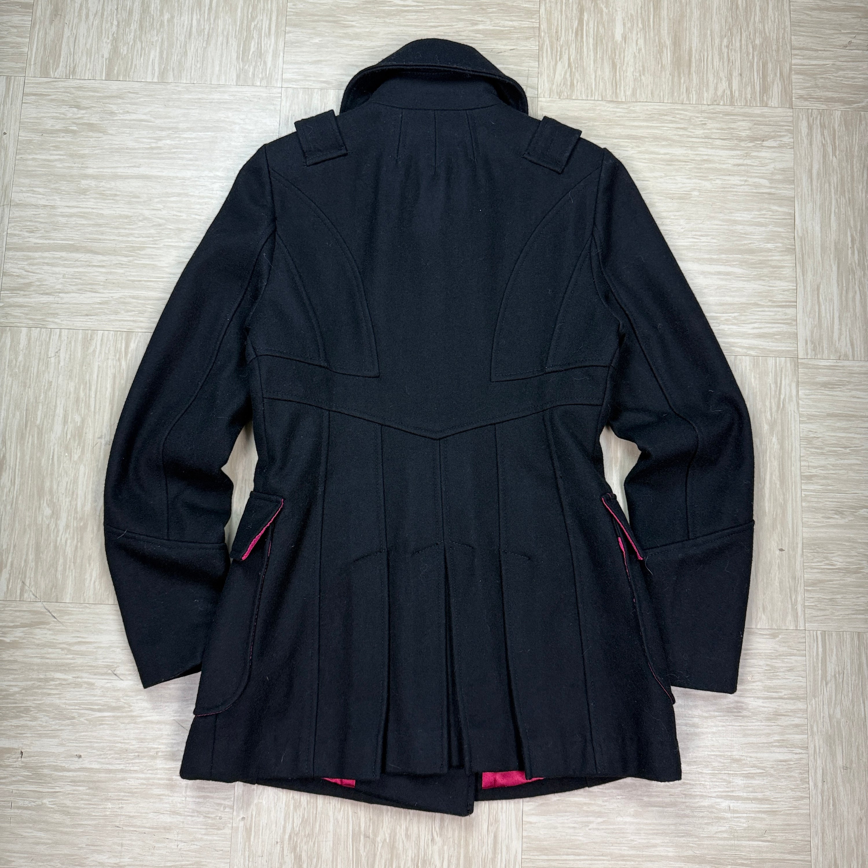 Miss Sixty 2000's wide collar button up wool peacoat (S) wms
