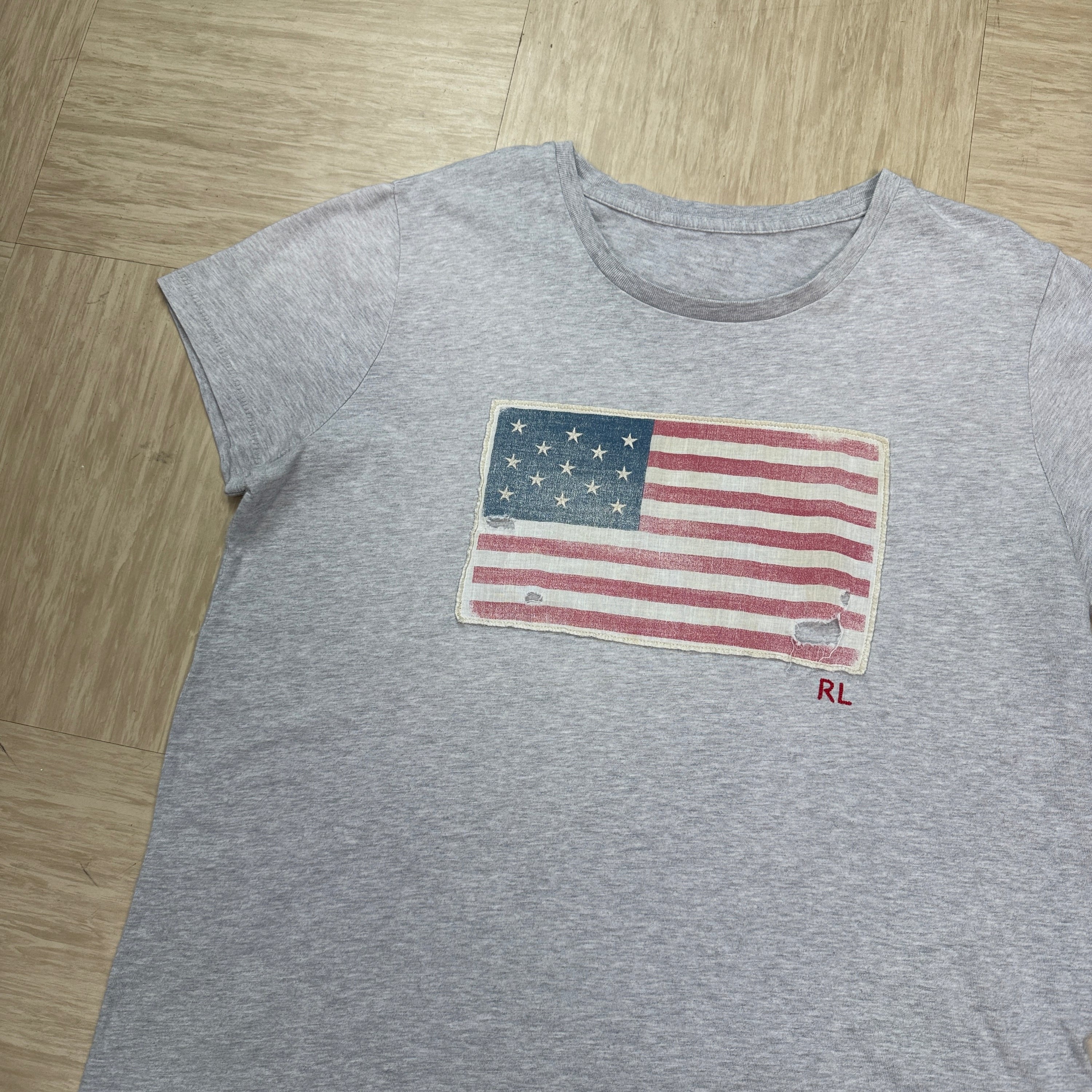 Ralph Lauren 2000's graphic USA flag tee (S)
