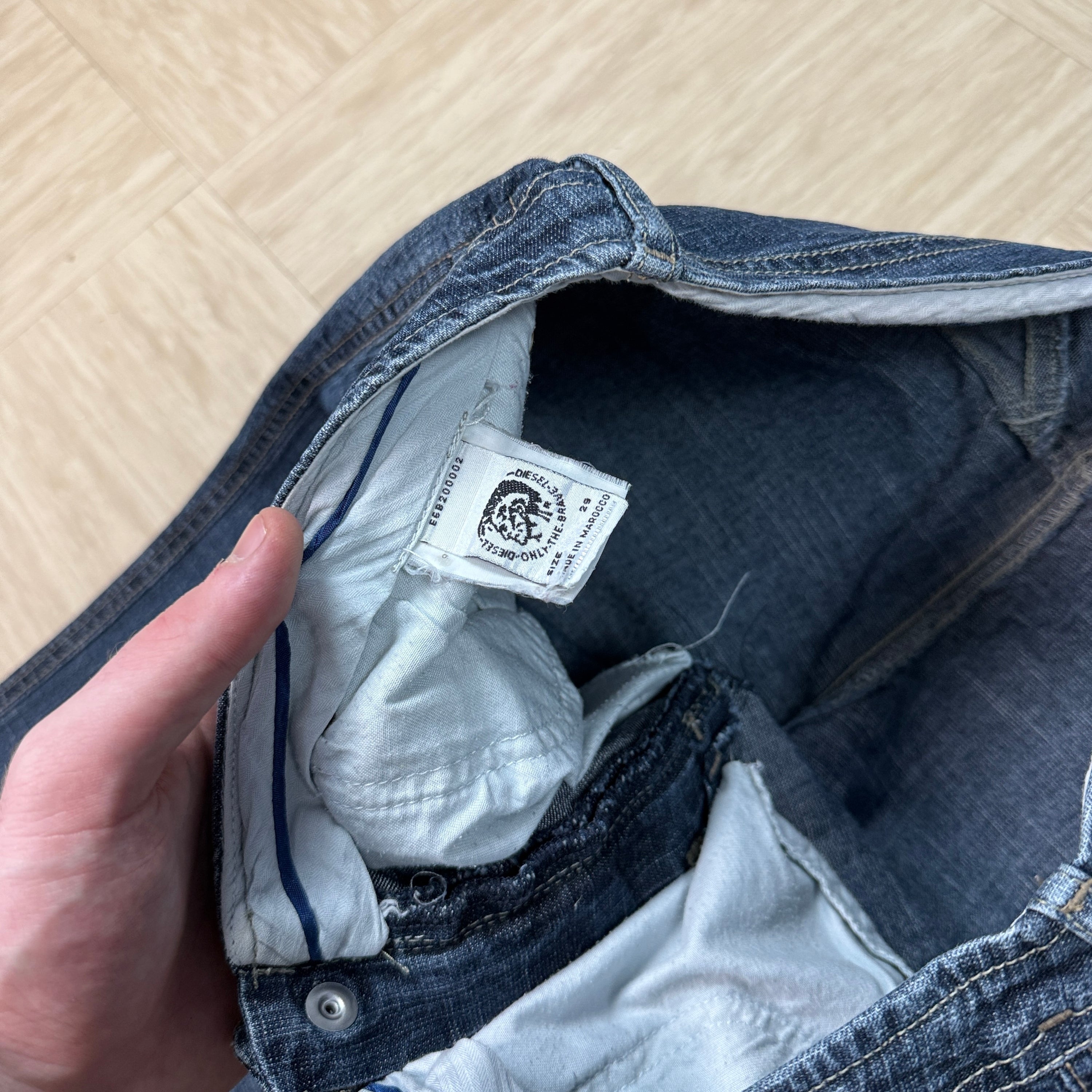 Diesel 2000's low waisted flared bootcut denim jeans (S-M)