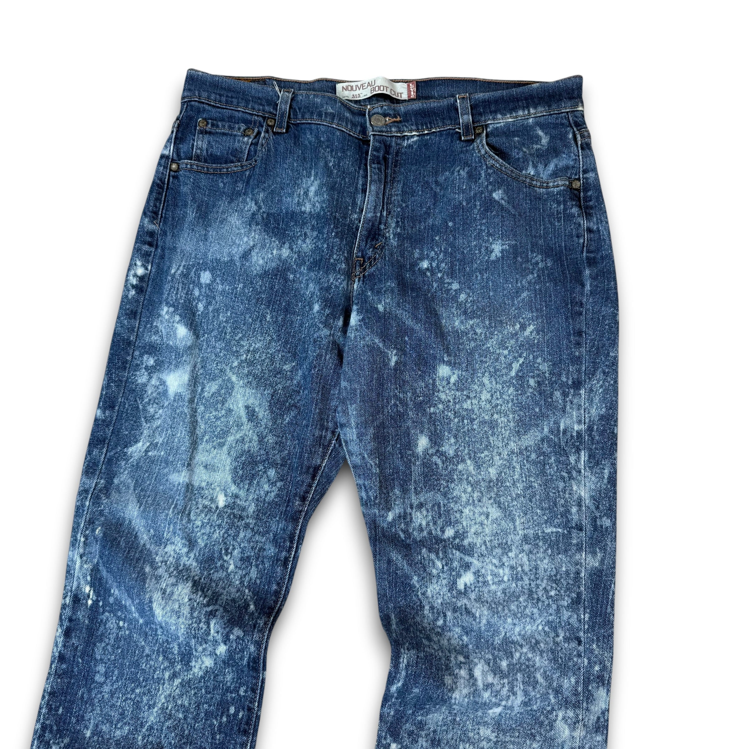 Levi's 515 2000's nouveau bootcut acid washed denim jeans (M-L)