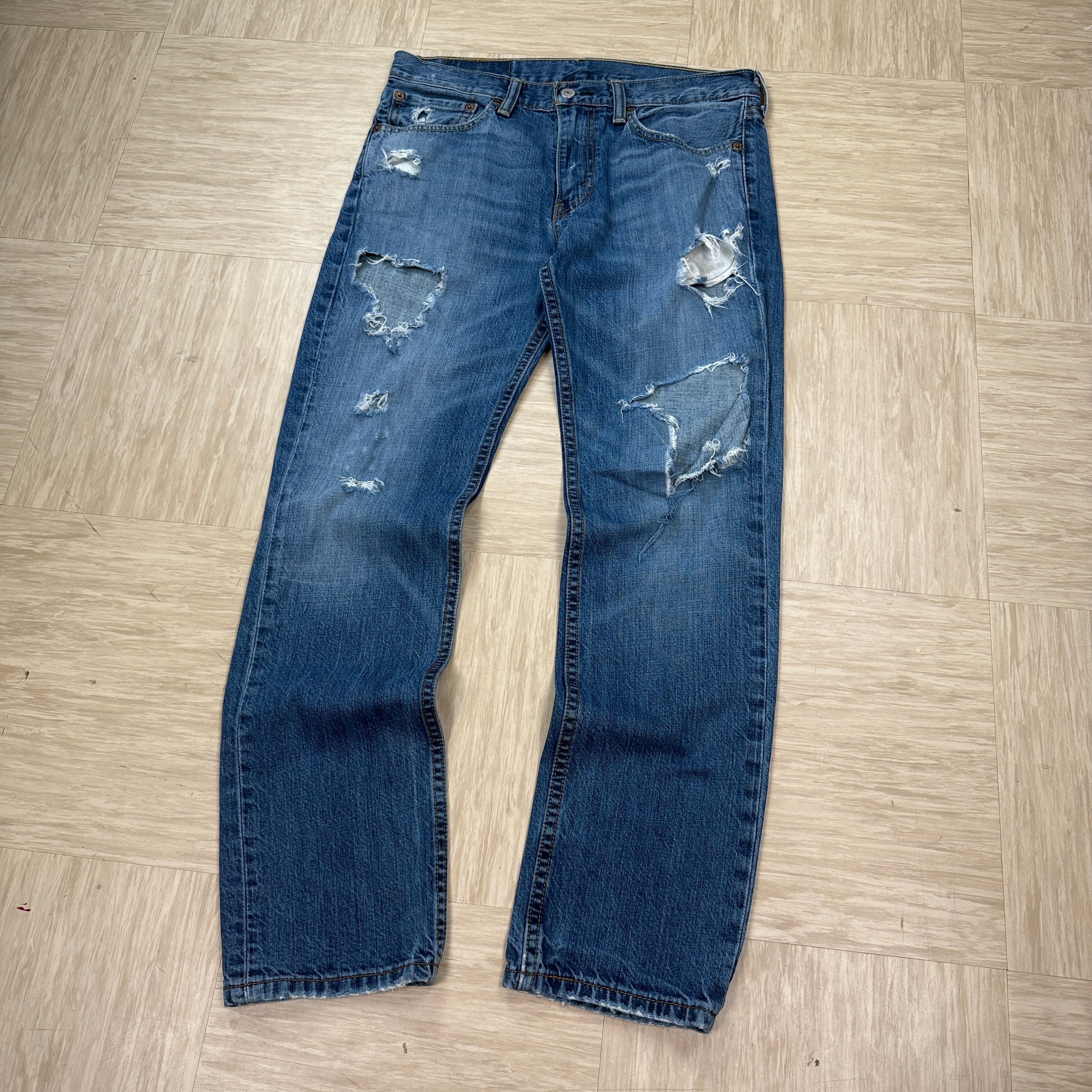Levi's 511 2000's slim fit distressed jeans (S)
