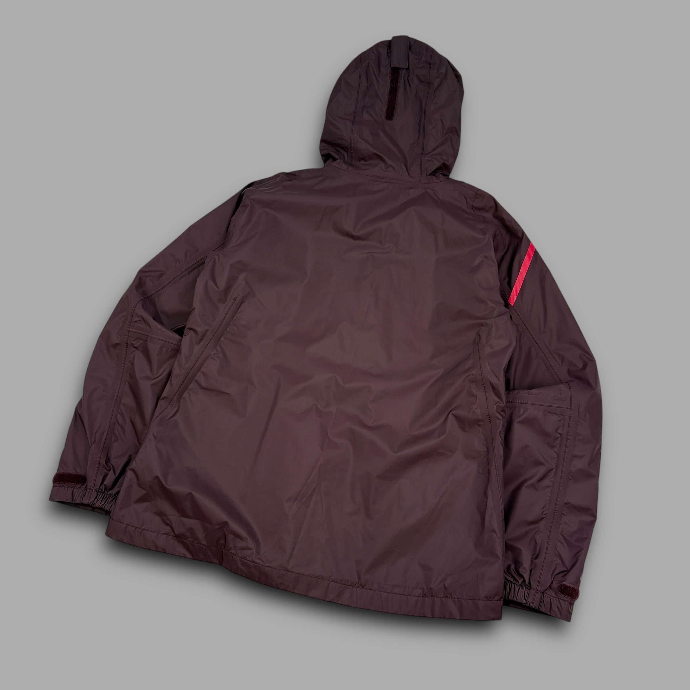 Helly Hansen 2000's technical hooded rain jacket with asymmetrical zip (M) wms